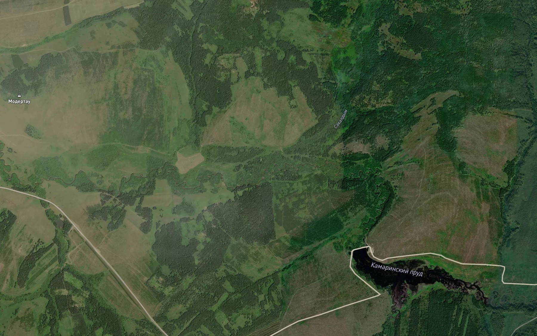 Satellite map of the Sakaldym