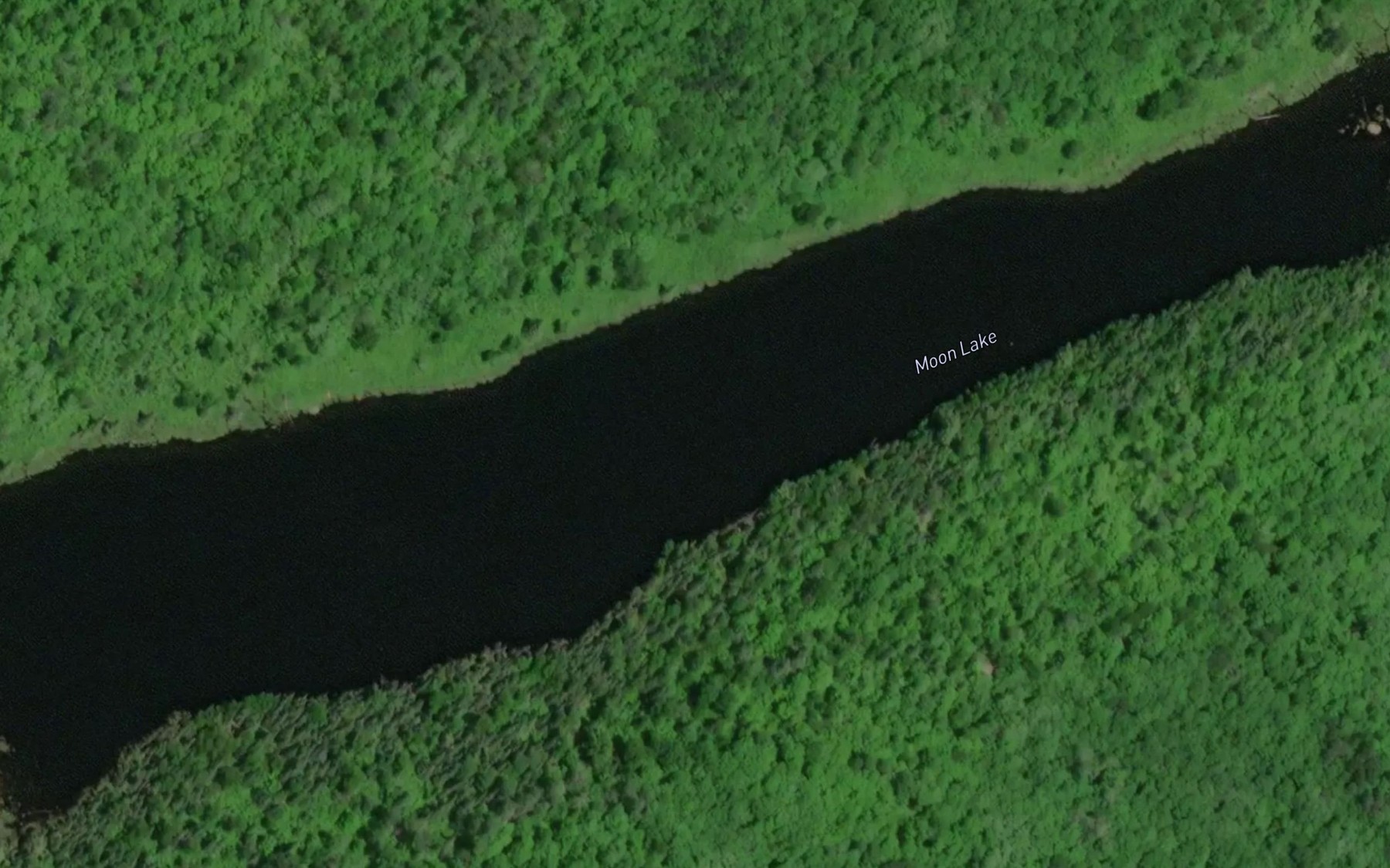Satellite map of the Moon Lake
