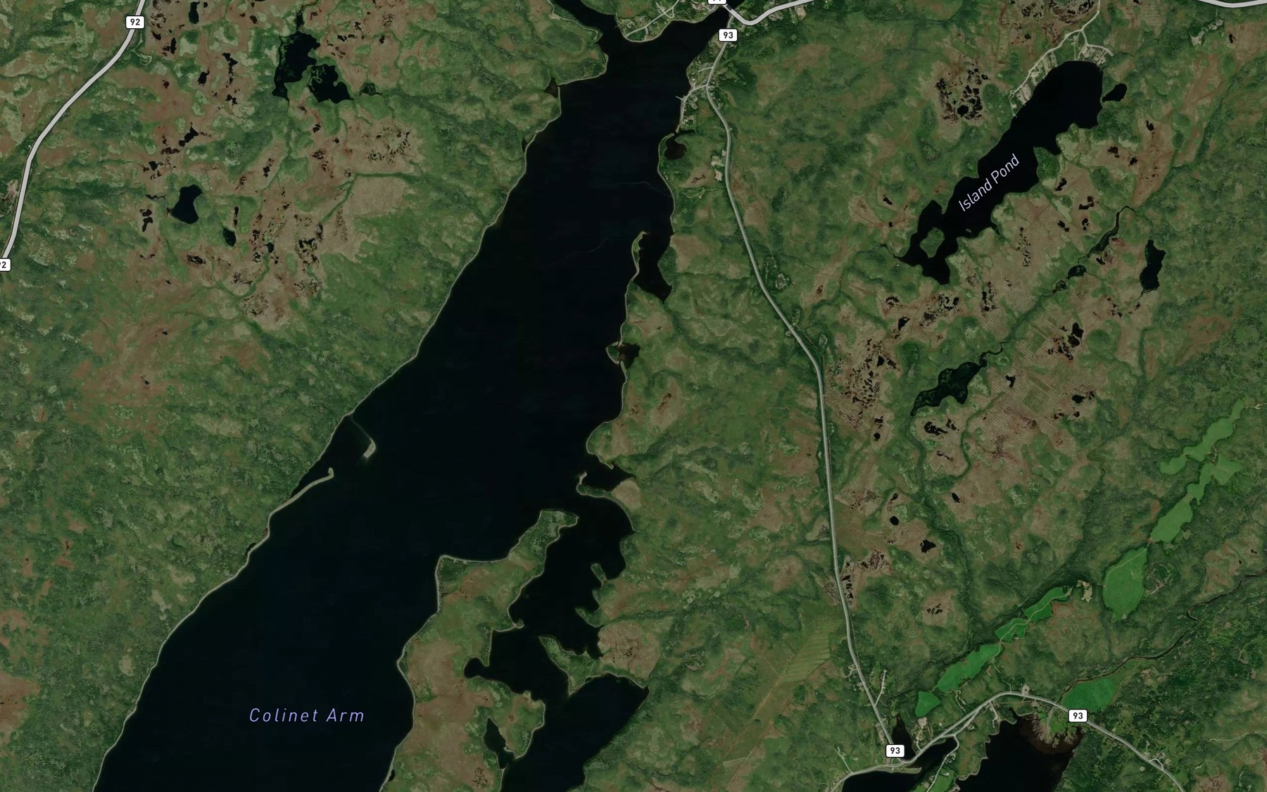 Satellite map of the Davis Barasway