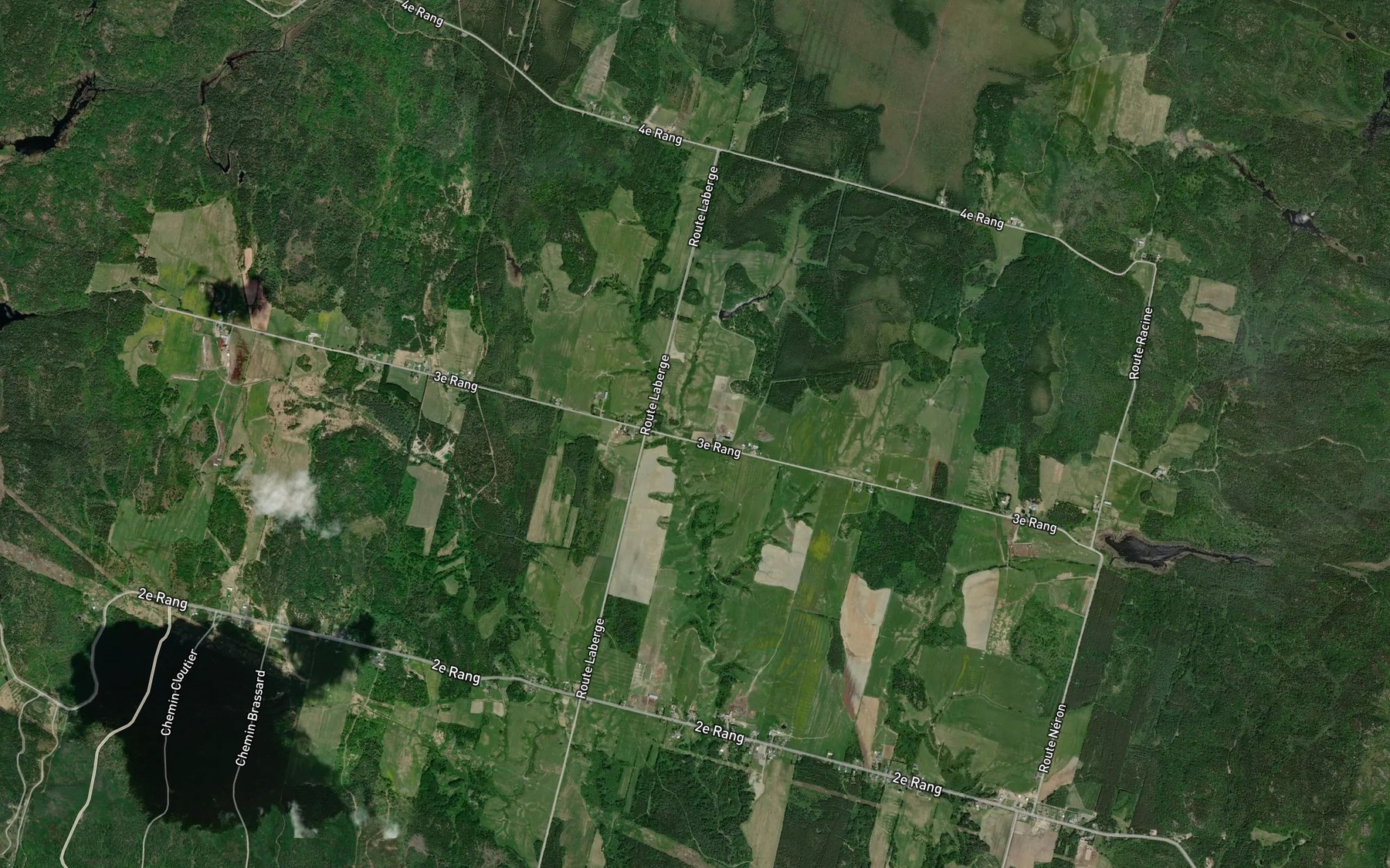 Satellite map of the Ruisseau Henri-Neron
