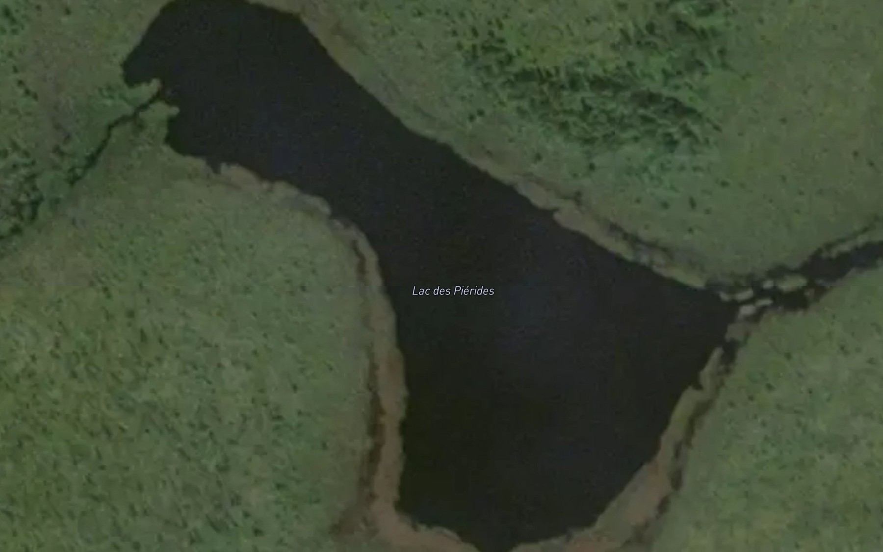 Satellite map of the Lac des Pierides