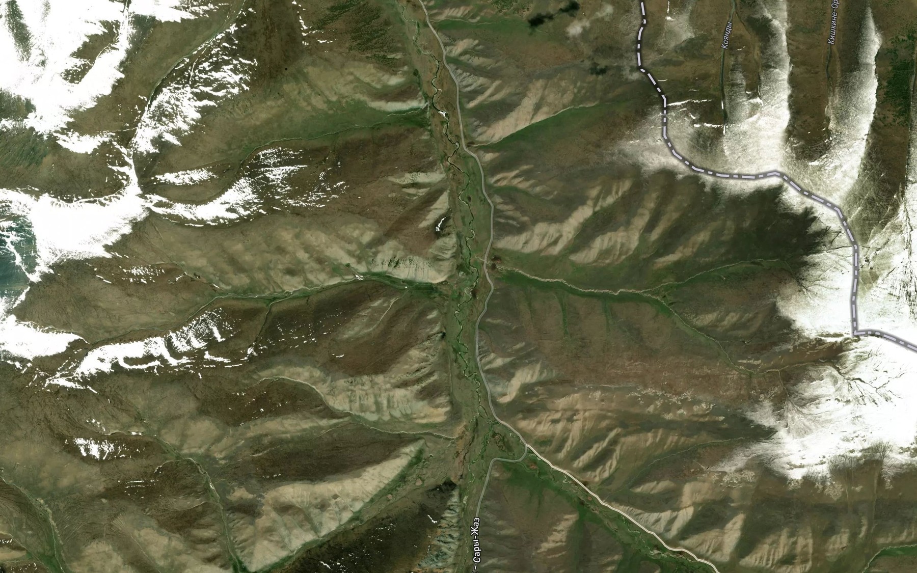 Satellite map of the Karakoylu