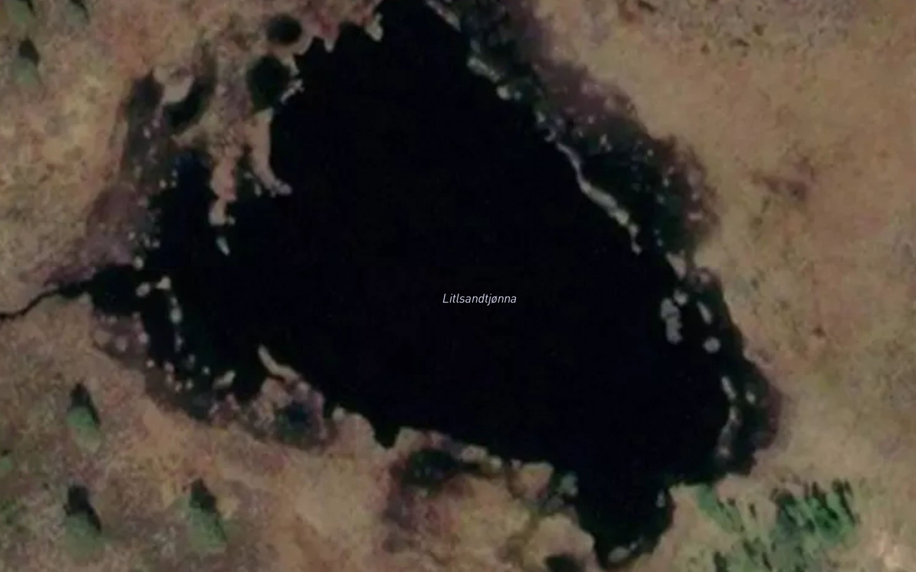Satellite map of the Litlsandtjonna
