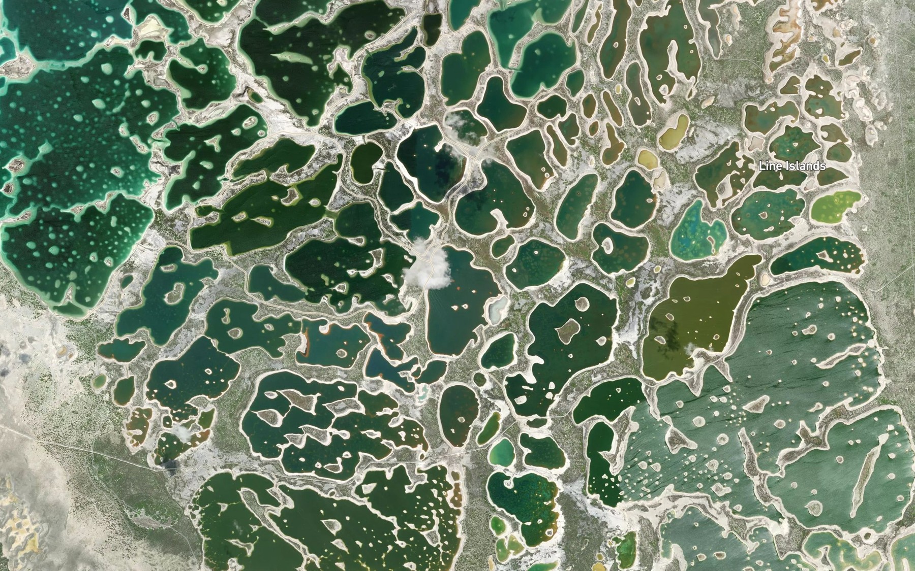 Satellite map of the Tonga Channel