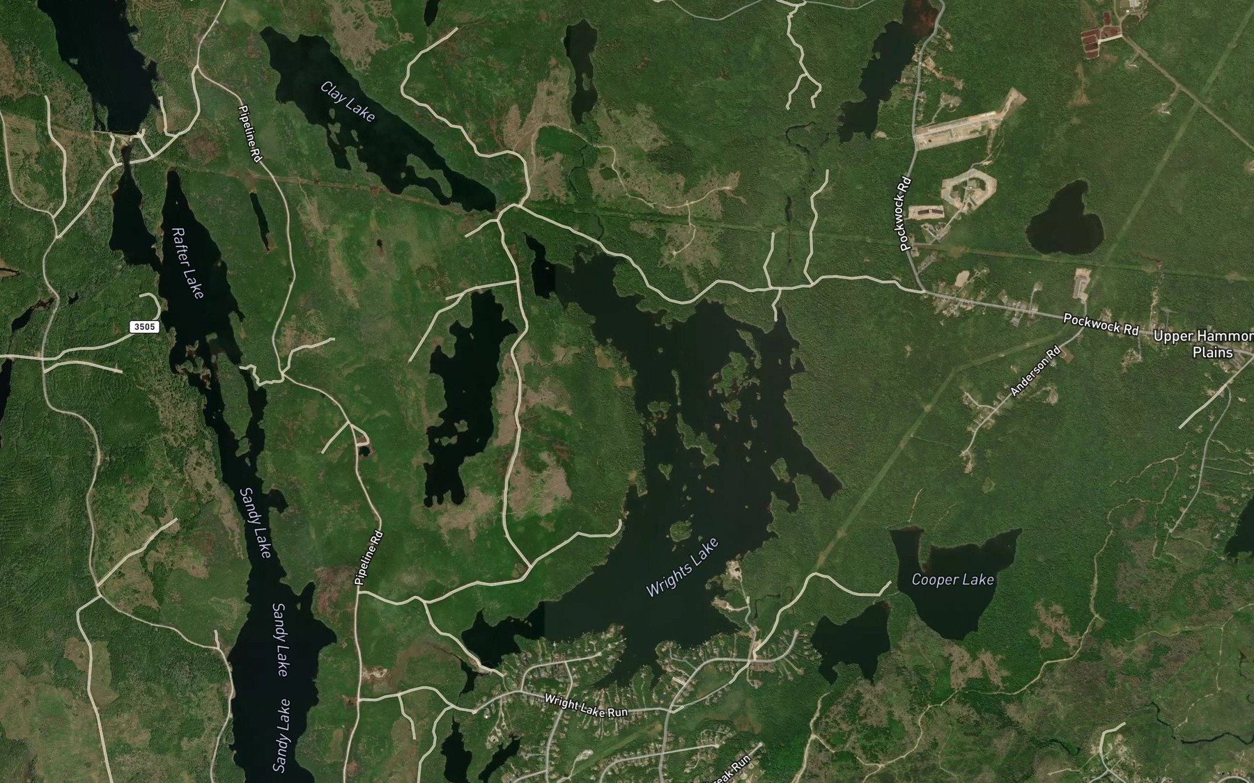 Satellite map of the Marr Brook