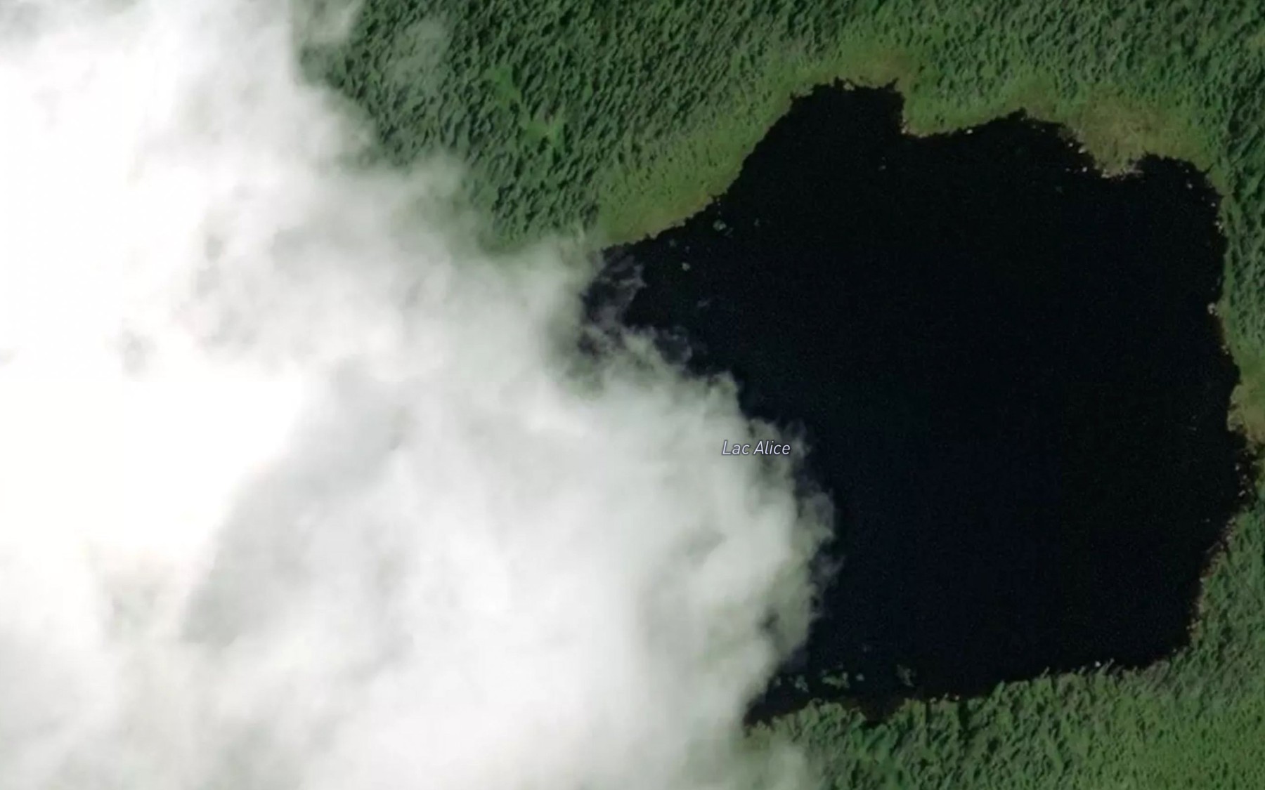 Satellite map of the Lac Alice