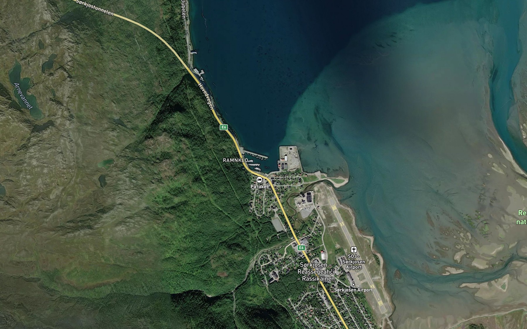 Satellite map of the Hamna