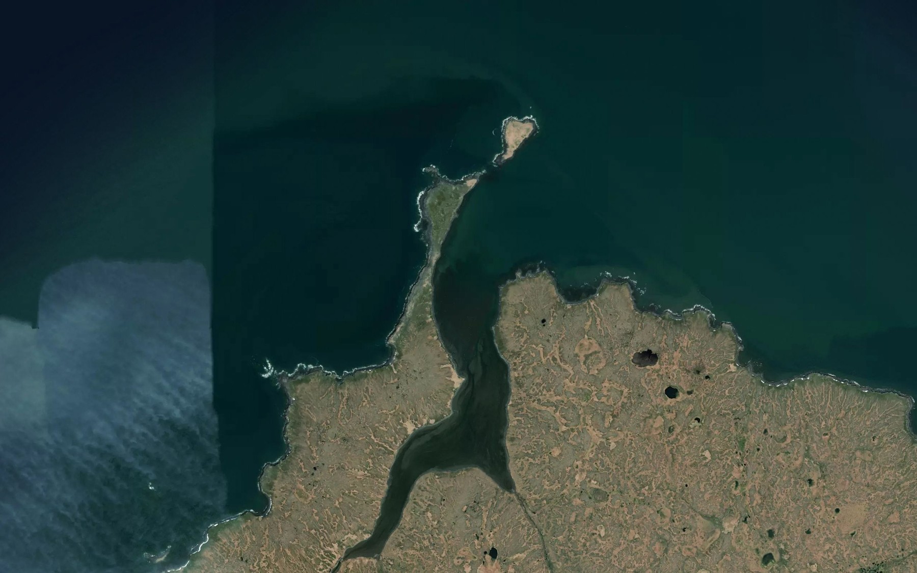 Satellite map of the Anluk Creek