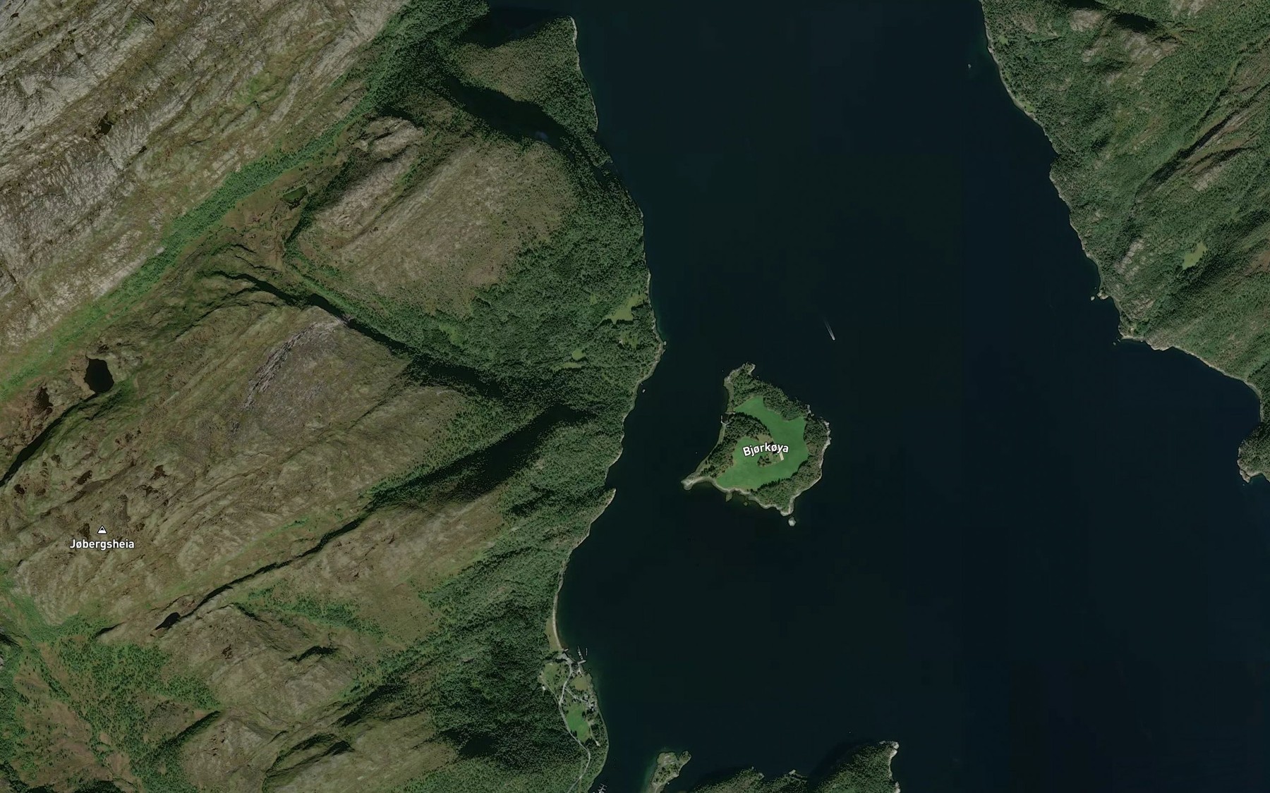 Satellite map of the Bakkabukta