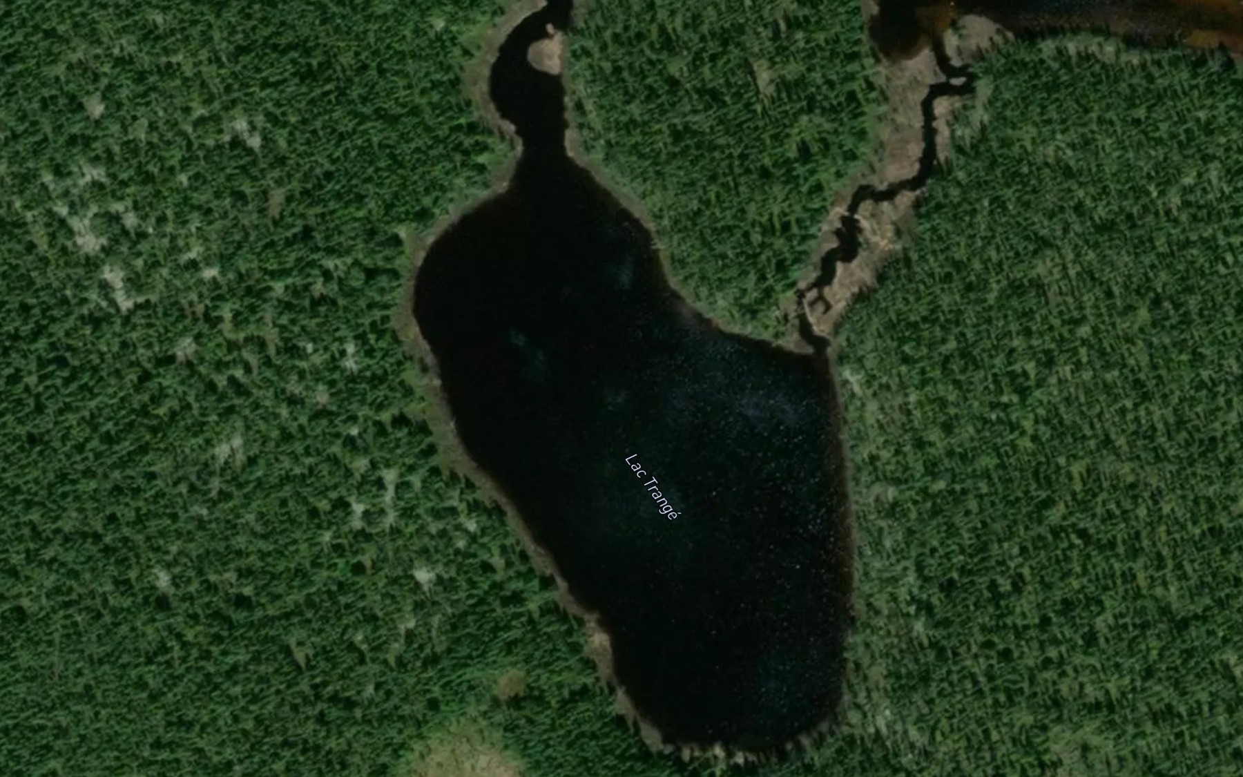 Satellite map of the Lac Trange
