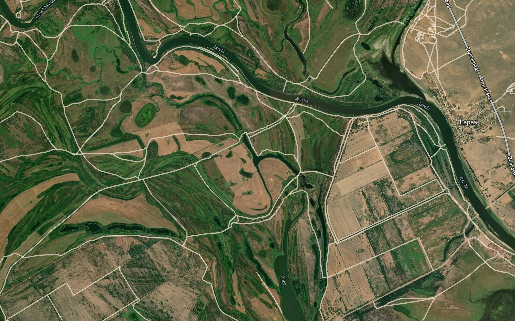 Satellite map of the Khora