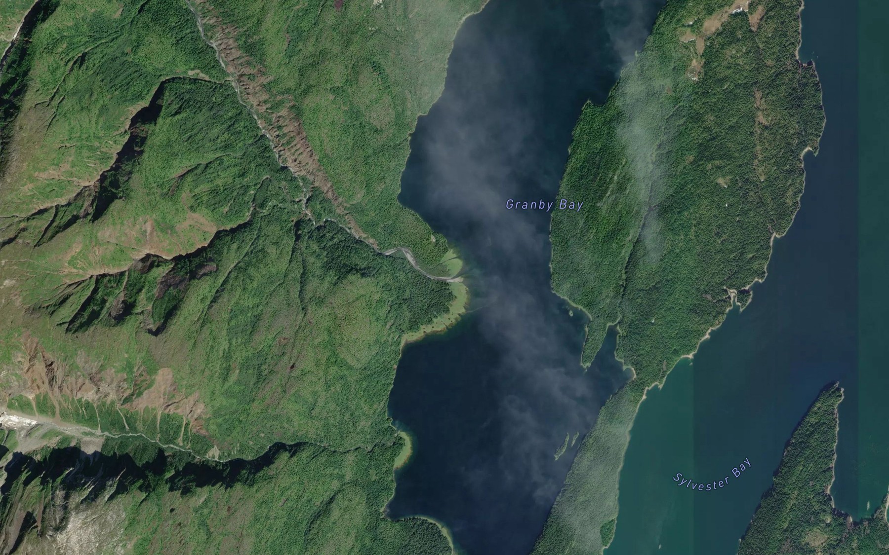 Satellite map of the Bonanza Creek