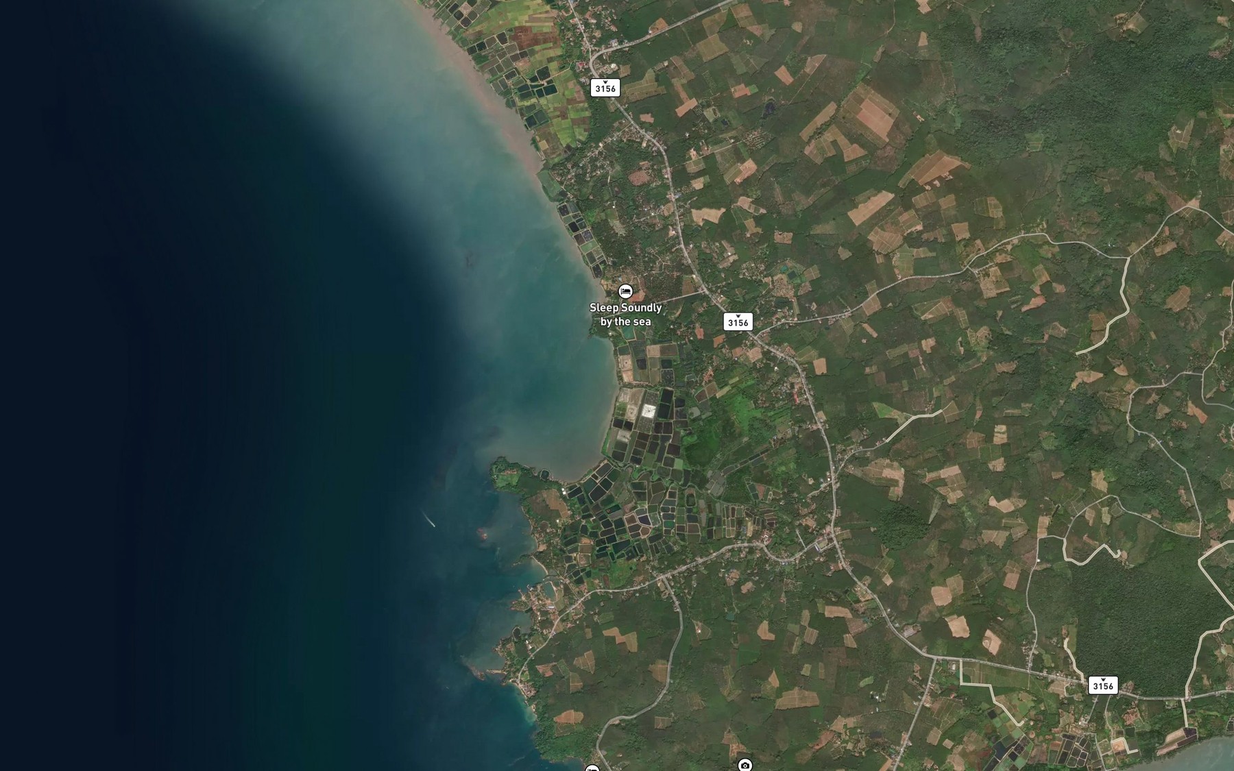 Satellite map of the Khlong Bang Pit Bon