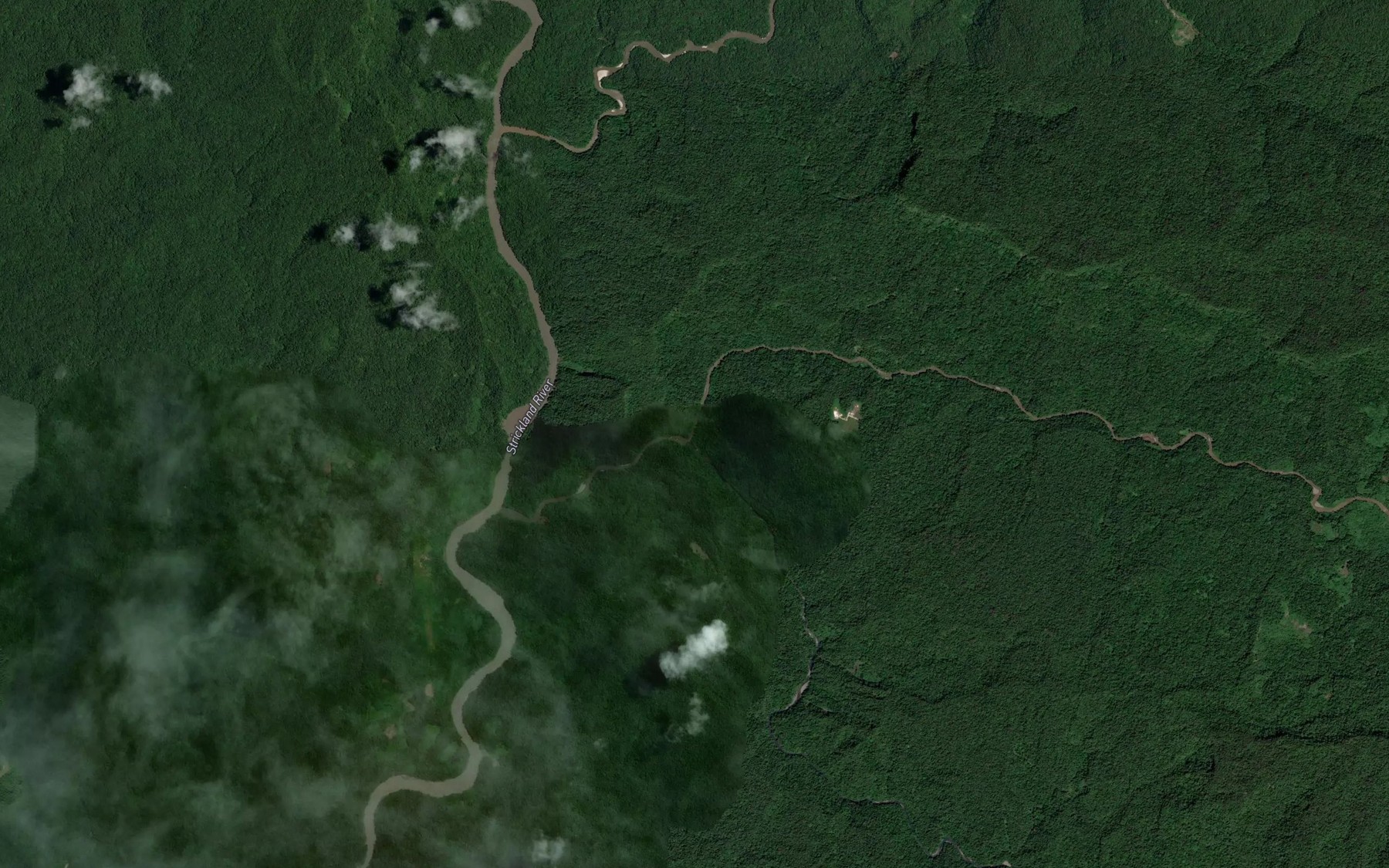 Satellite map of the Liddle River