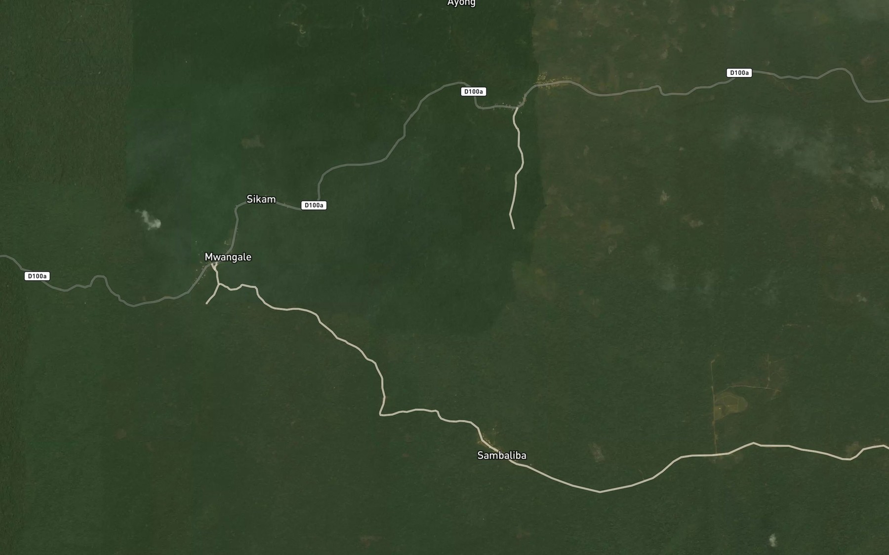 Satellite map of the Mameli