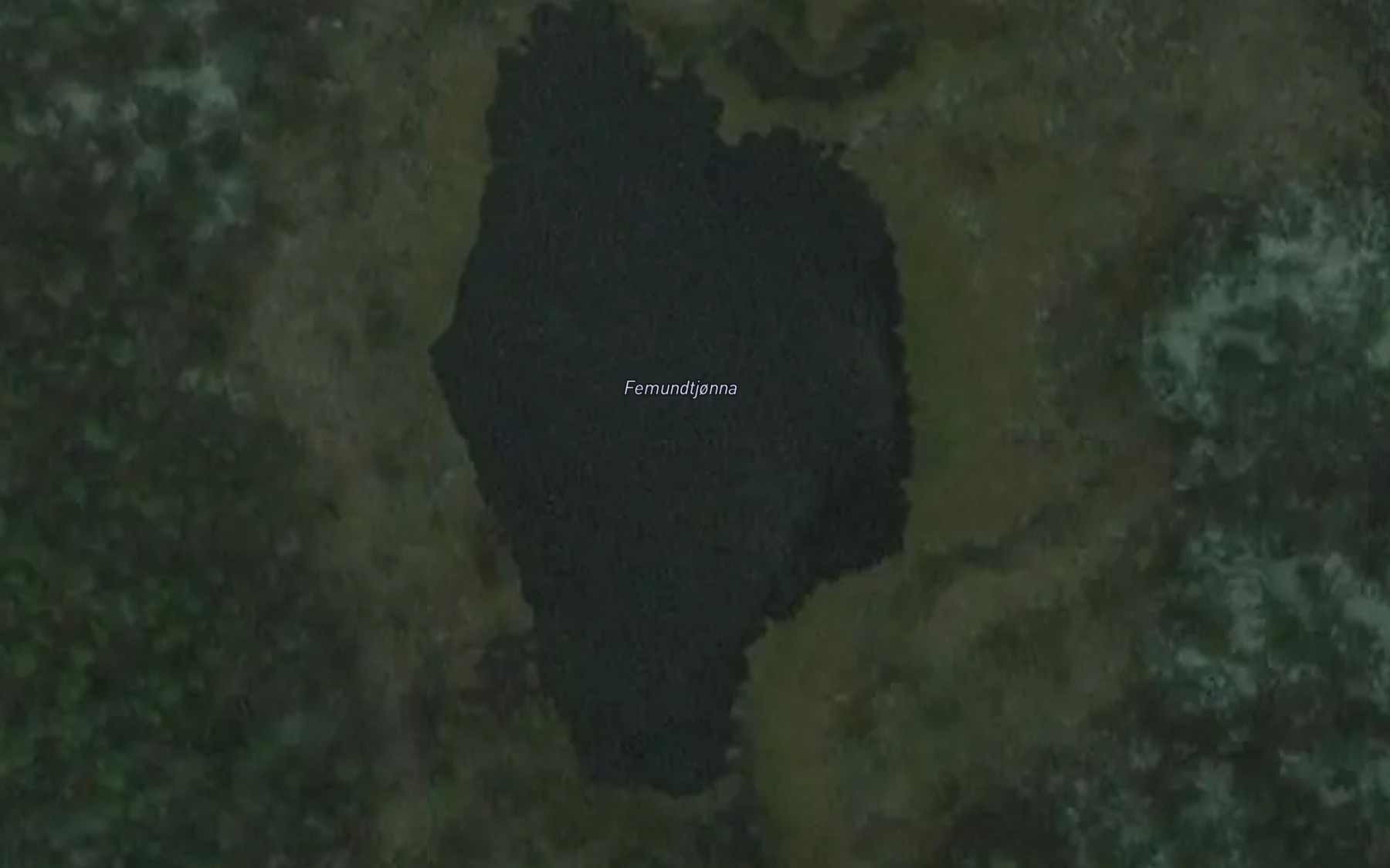 Satellite map of the Femundtjorna