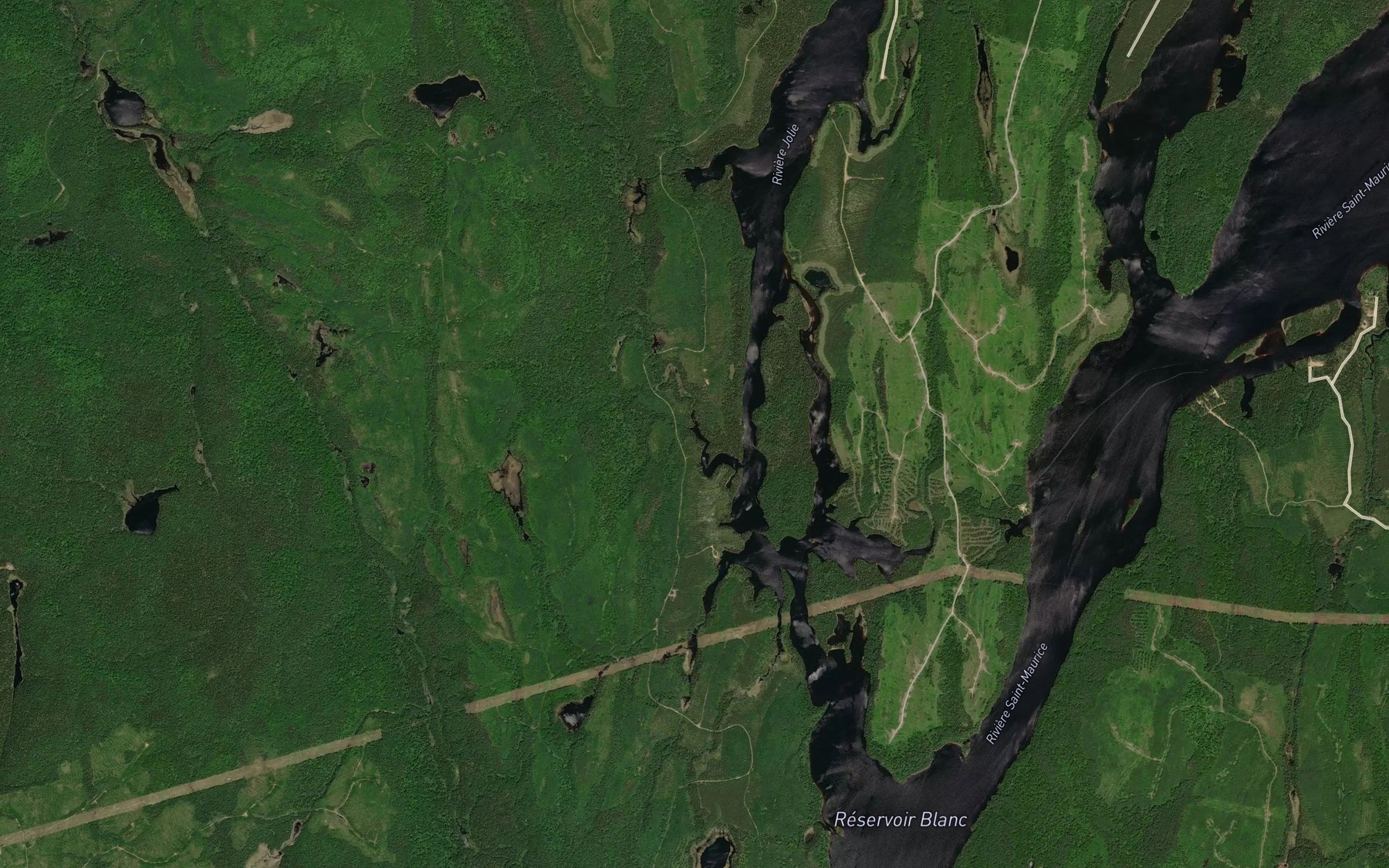 Satellite map of the Ruisseau de la Truite