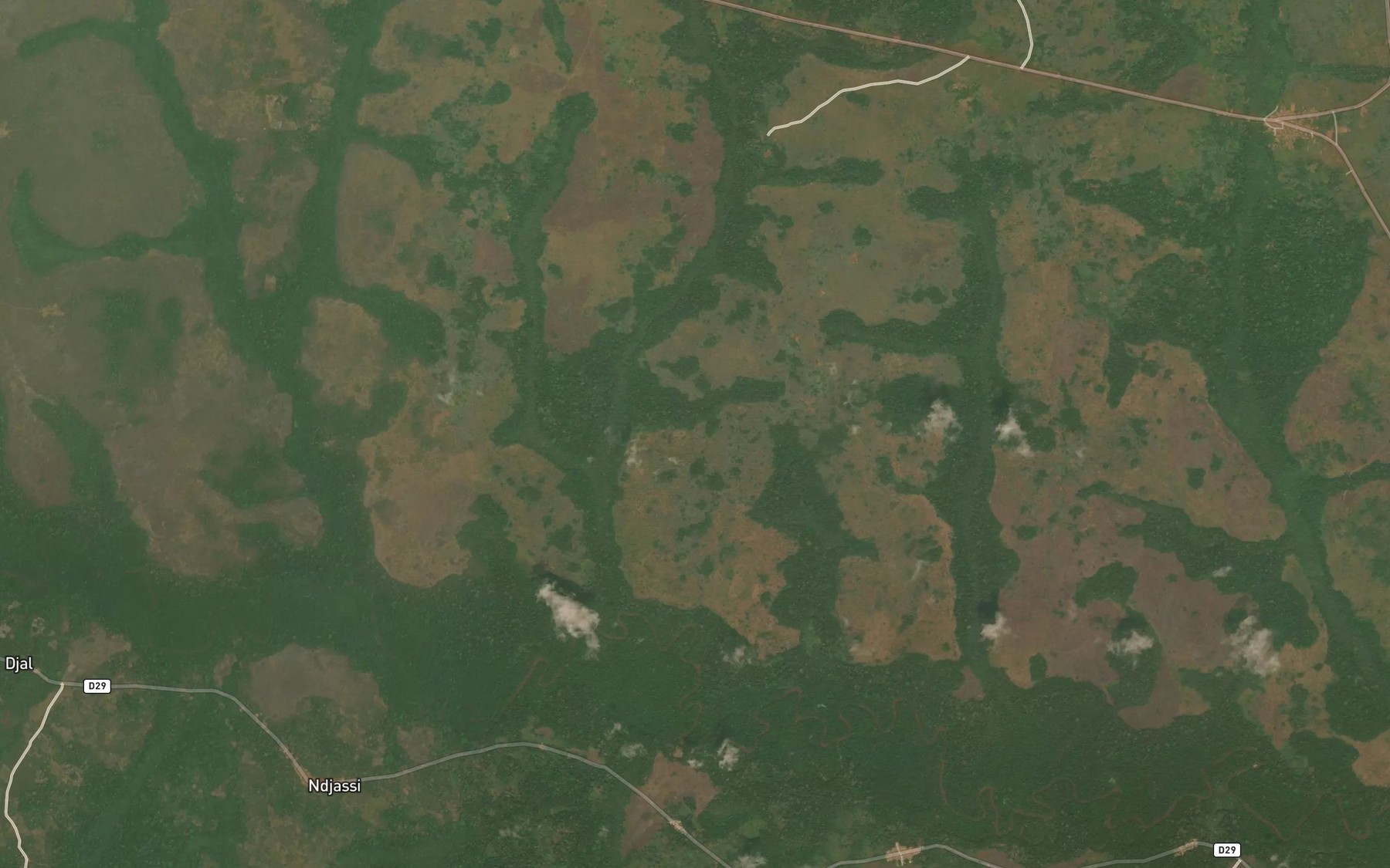Satellite map of the Ngoua