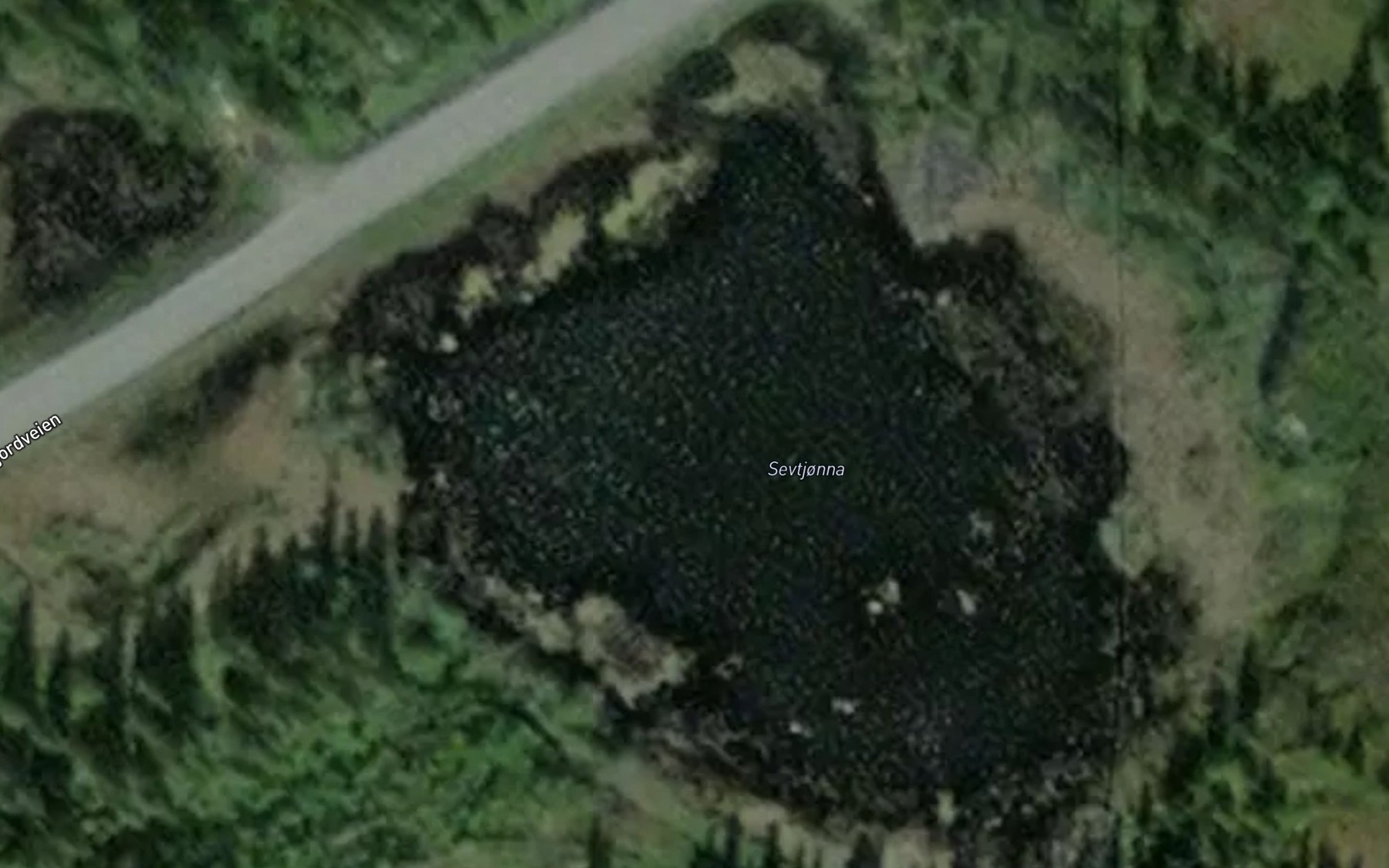 Satellite map of the Sevtjonna