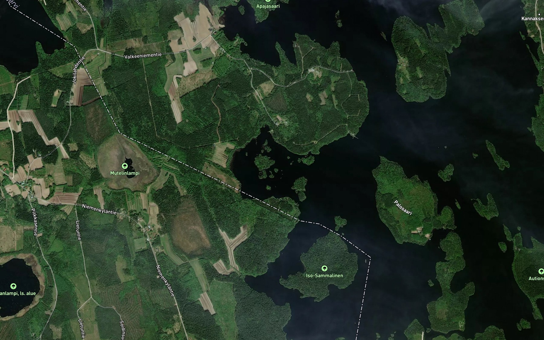 Satellite map of the Harmaalahti