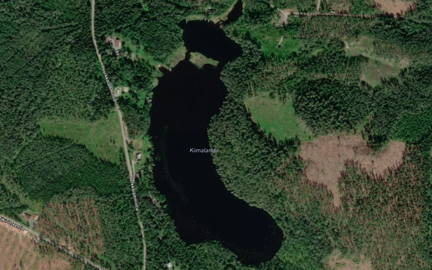 Satellite map of the Kiimalampi