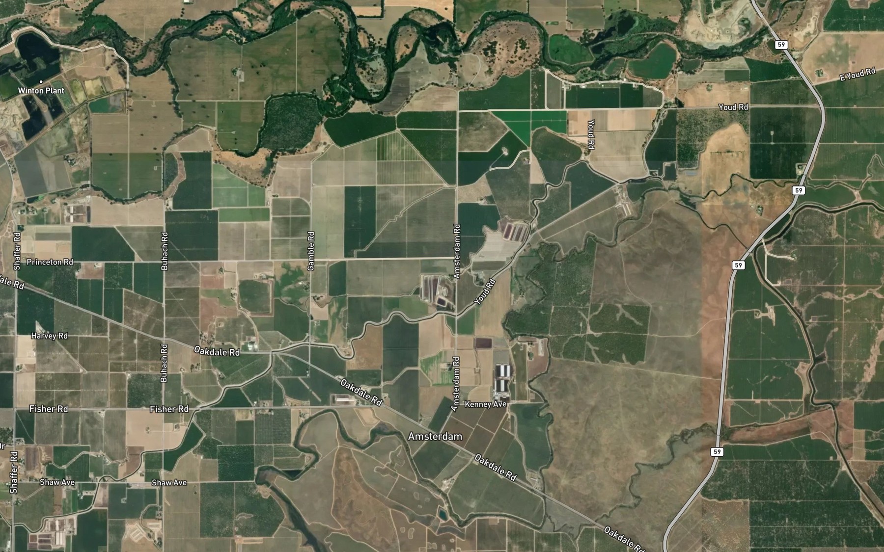 Satellite map of the Fisher Lateral