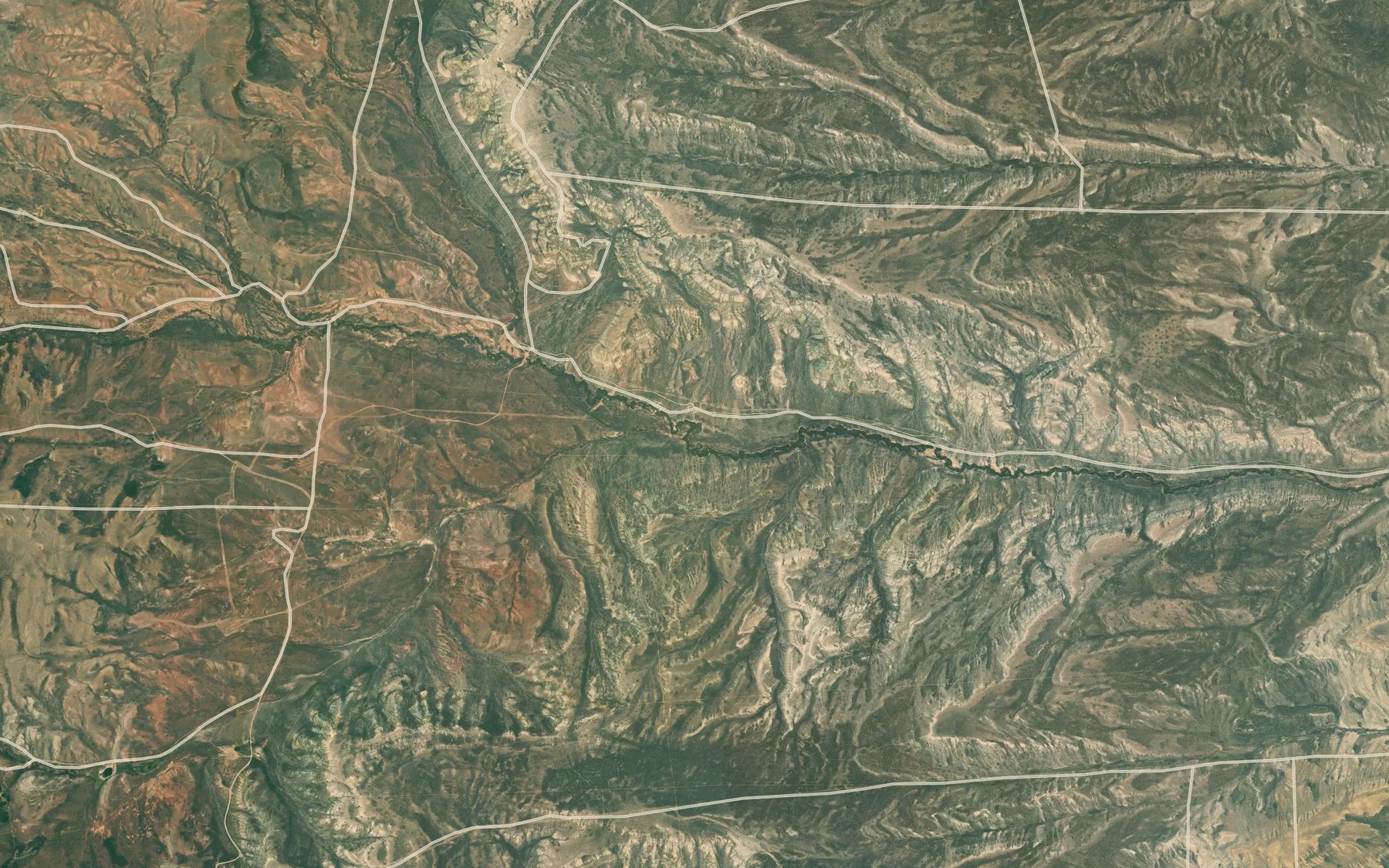 Satellite map of the Middle Fork Slate Creek