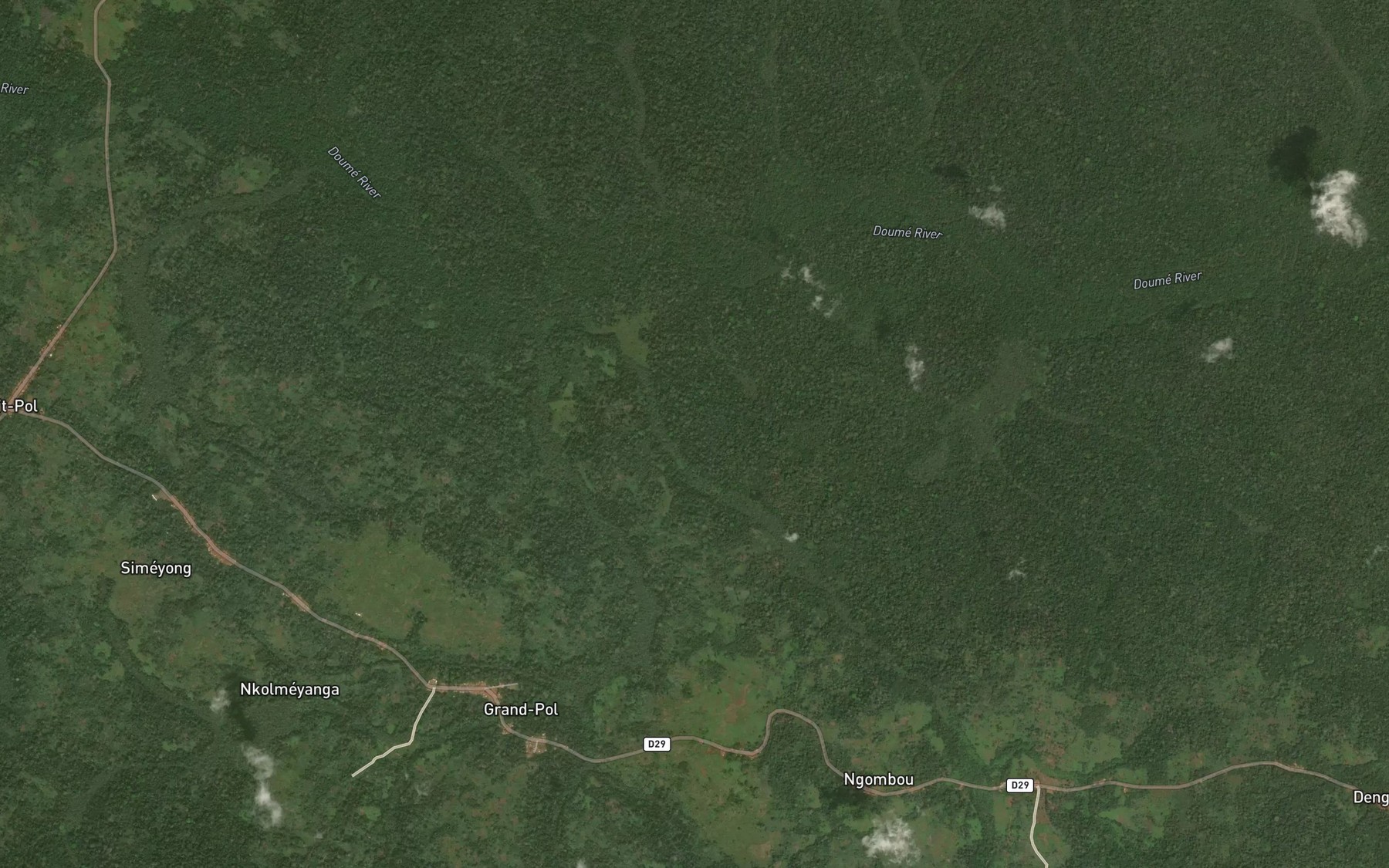 Satellite map of the Miasambi