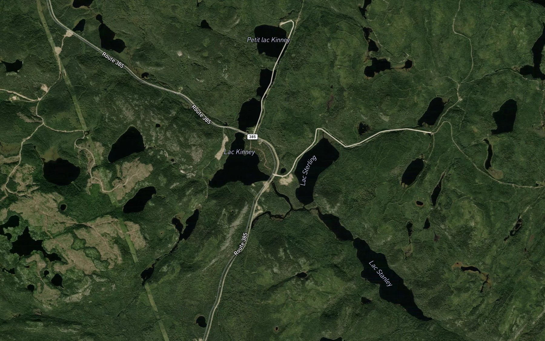 Satellite map of the Lac de l'Odeon