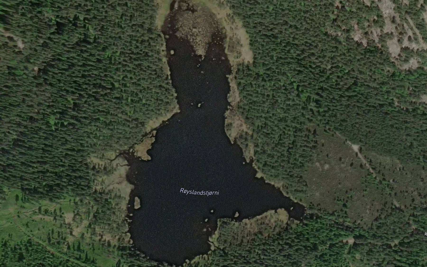 Satellite map of the Royslandstjonni