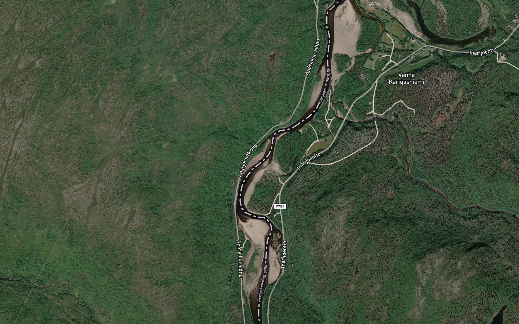 Satellite map of the Niillas-Niillasbuoggoguoika
