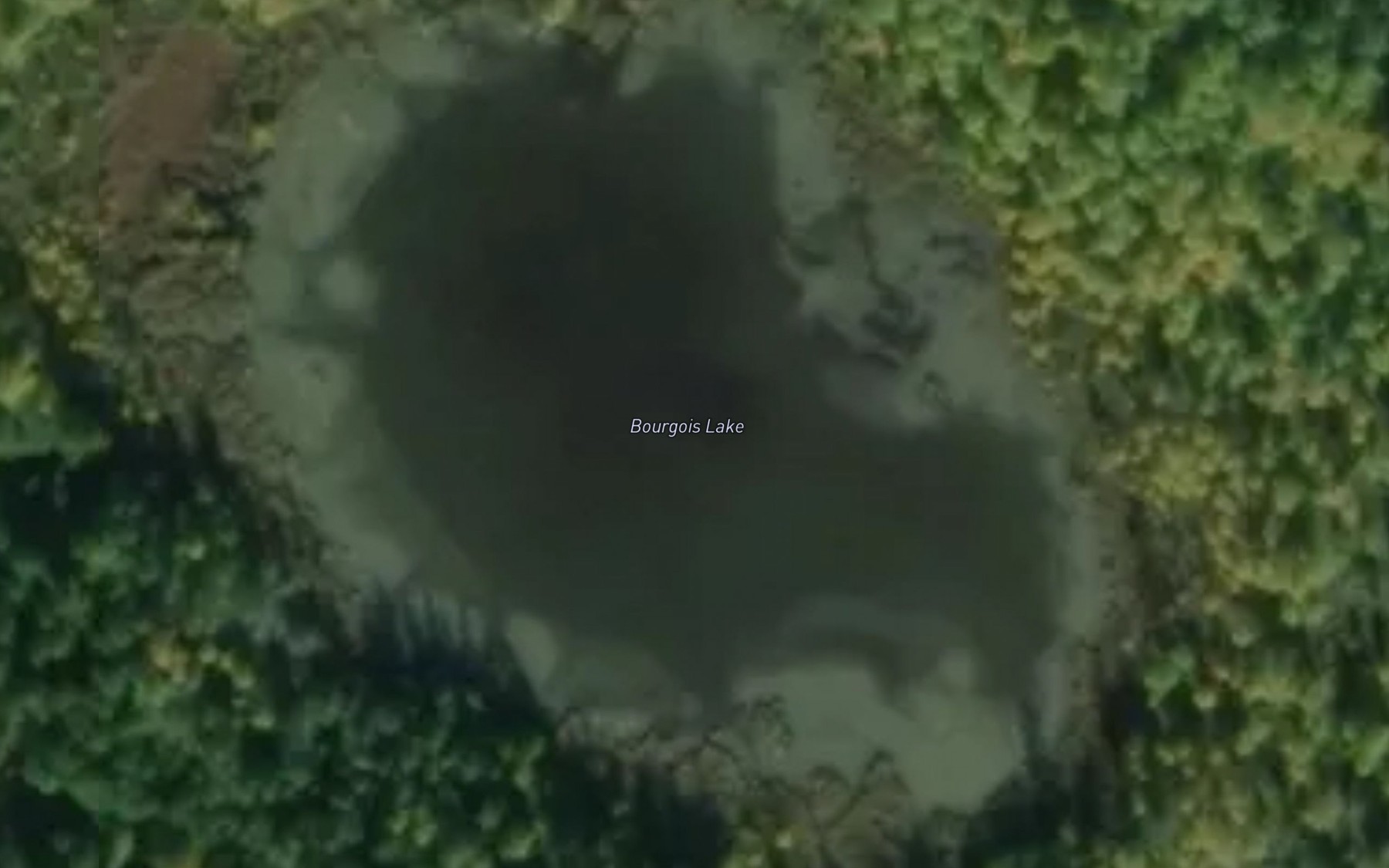 Satellite map of the Bourgois Lake