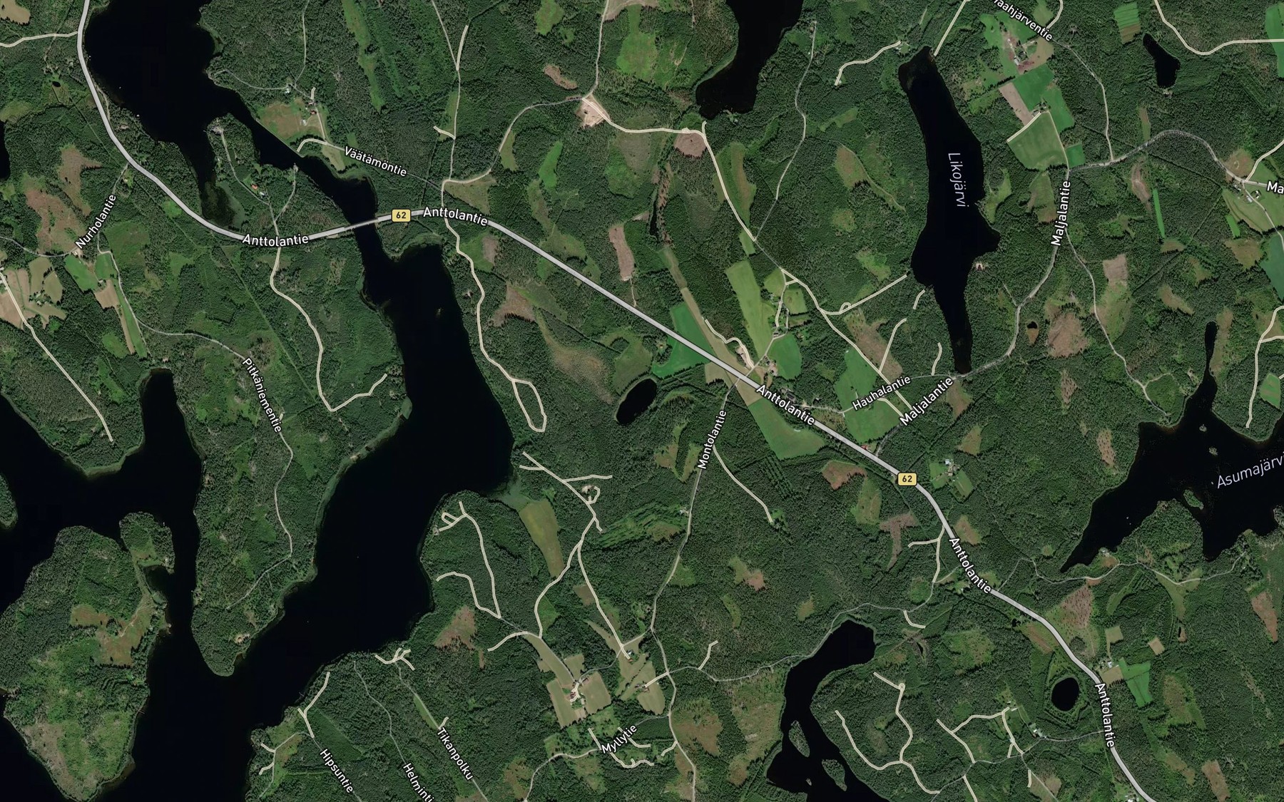 Satellite map of the Kaatronlampi