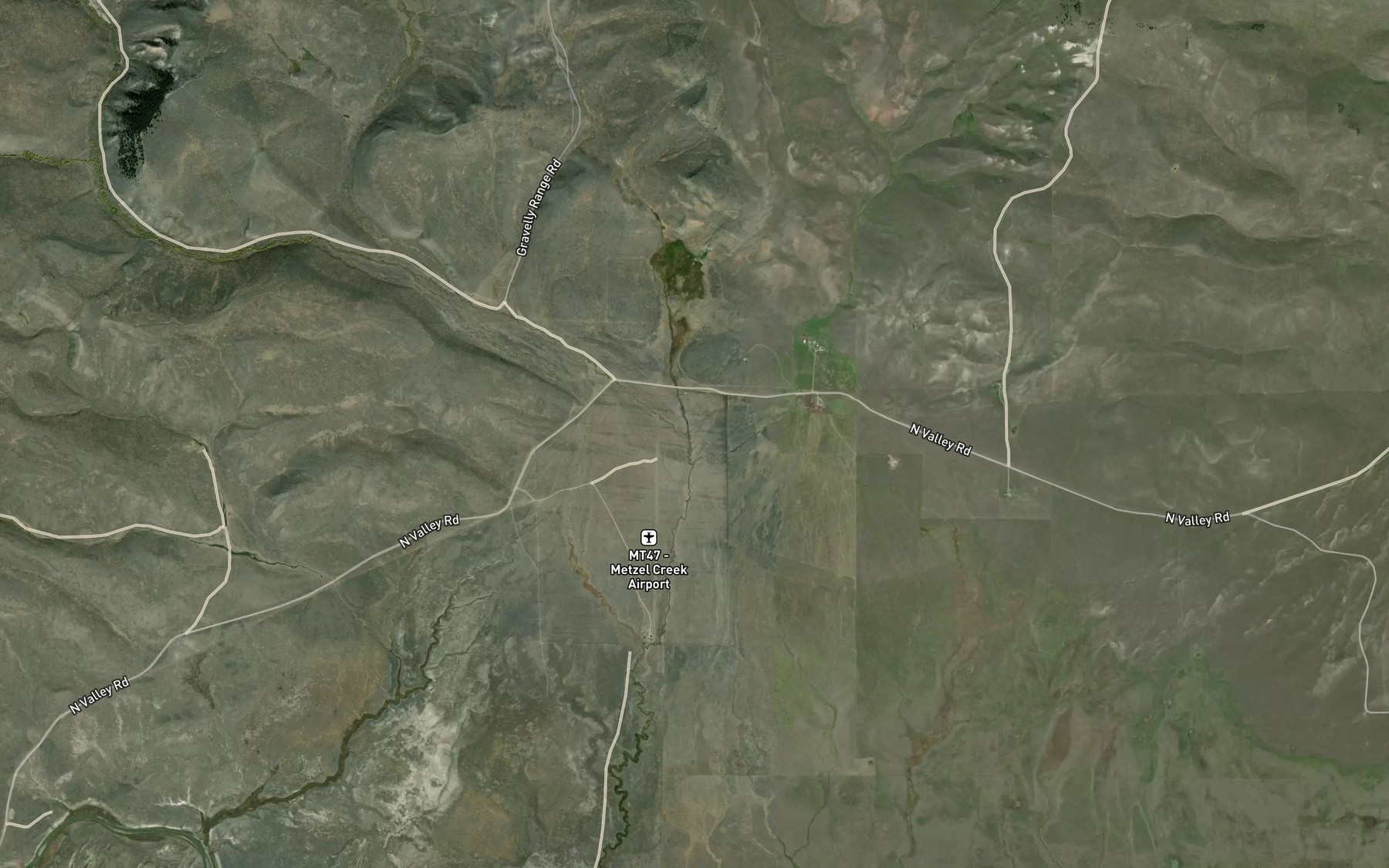 Satellite map of the Fish Creek