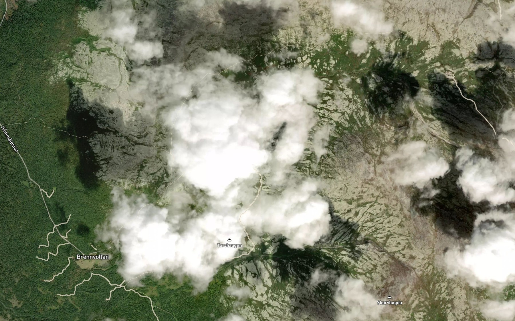 Satellite map of the Storloken