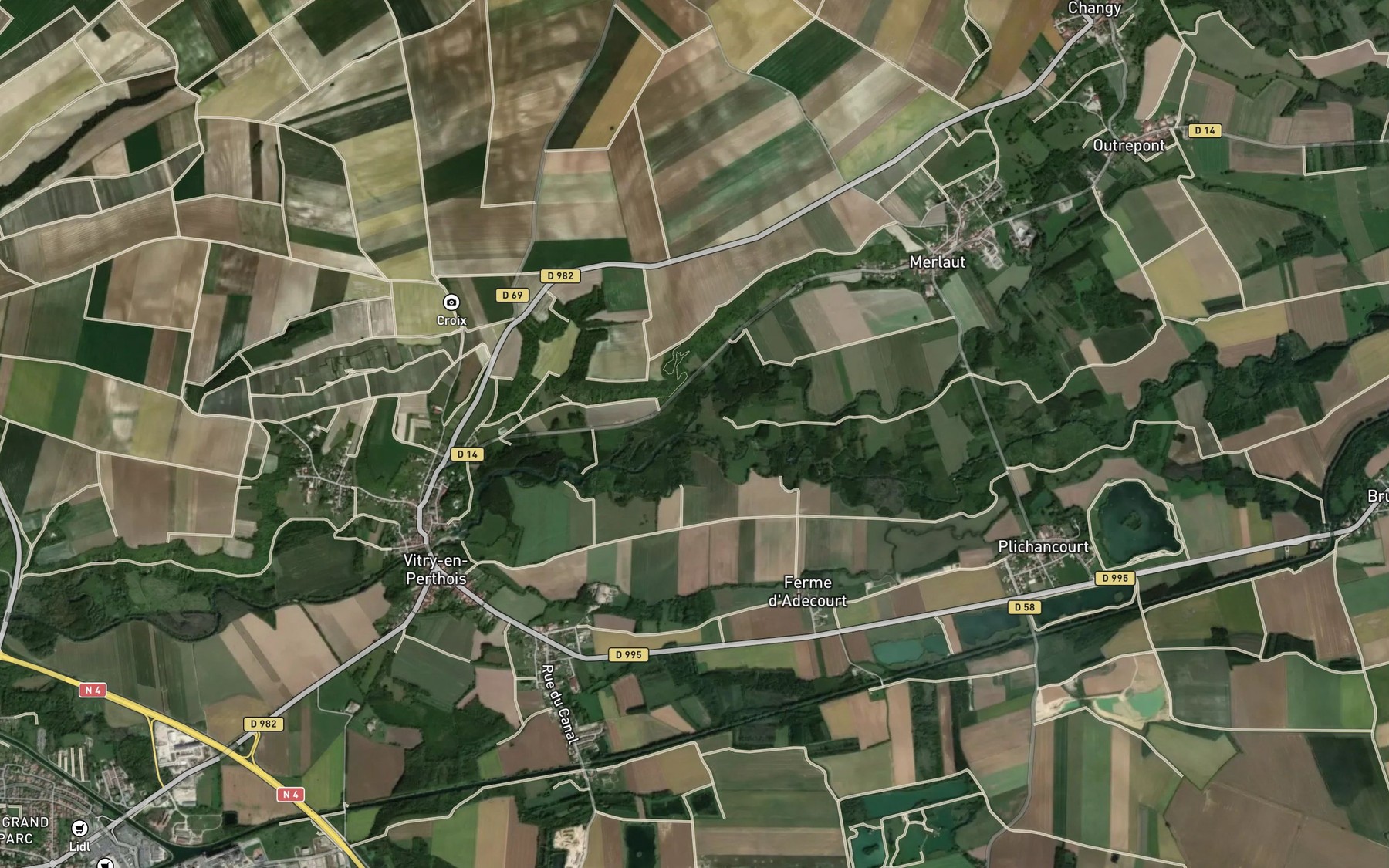 Satellite map of the Chee