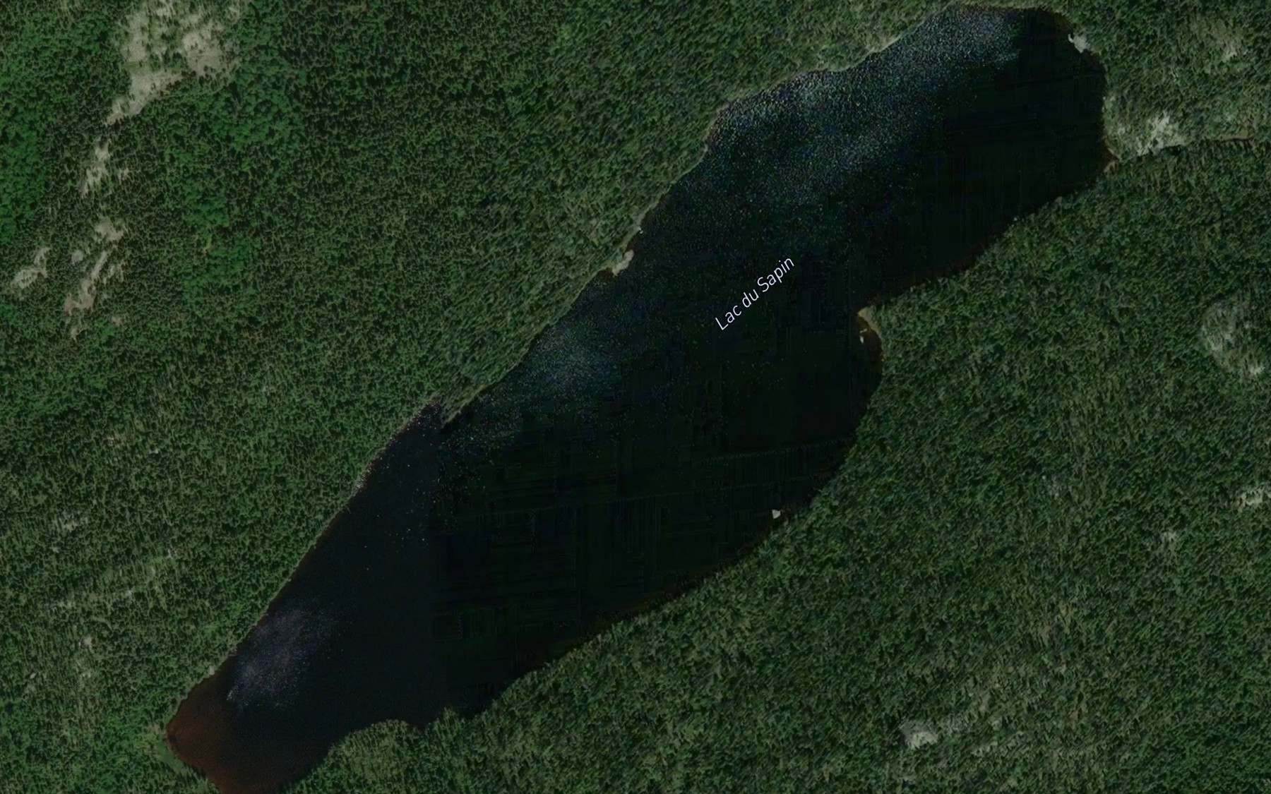 Satellite map of the Lac du Sapin