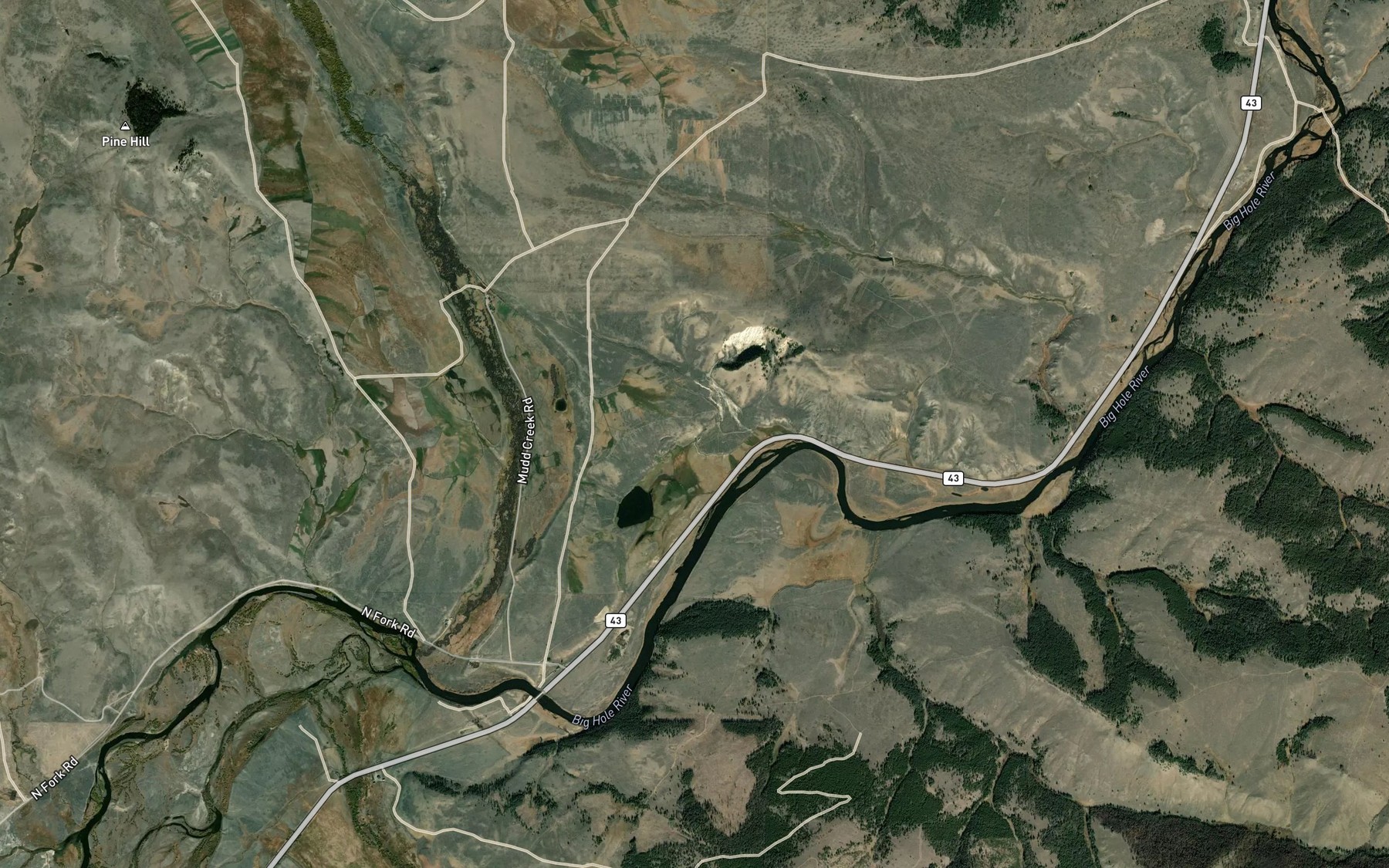 Satellite map of the Toomey Spring