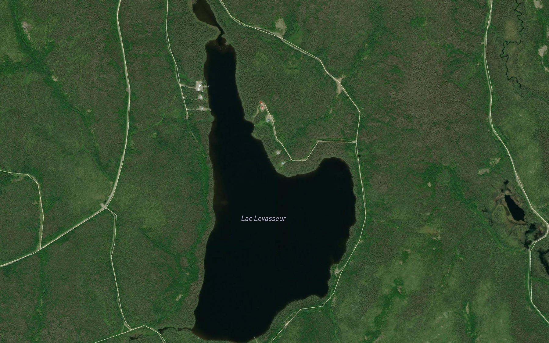 Satellite map of the Lac Levasseur