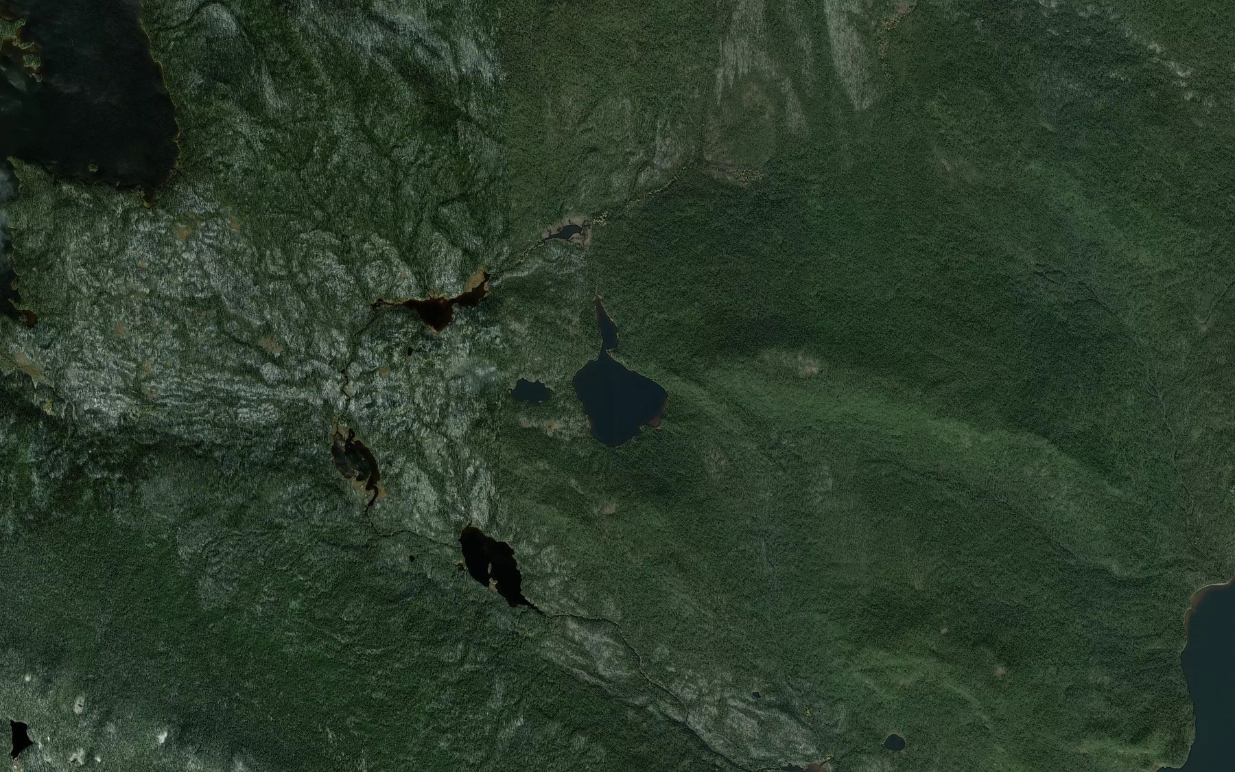 Satellite map of the Lac du Fanon de Crin
