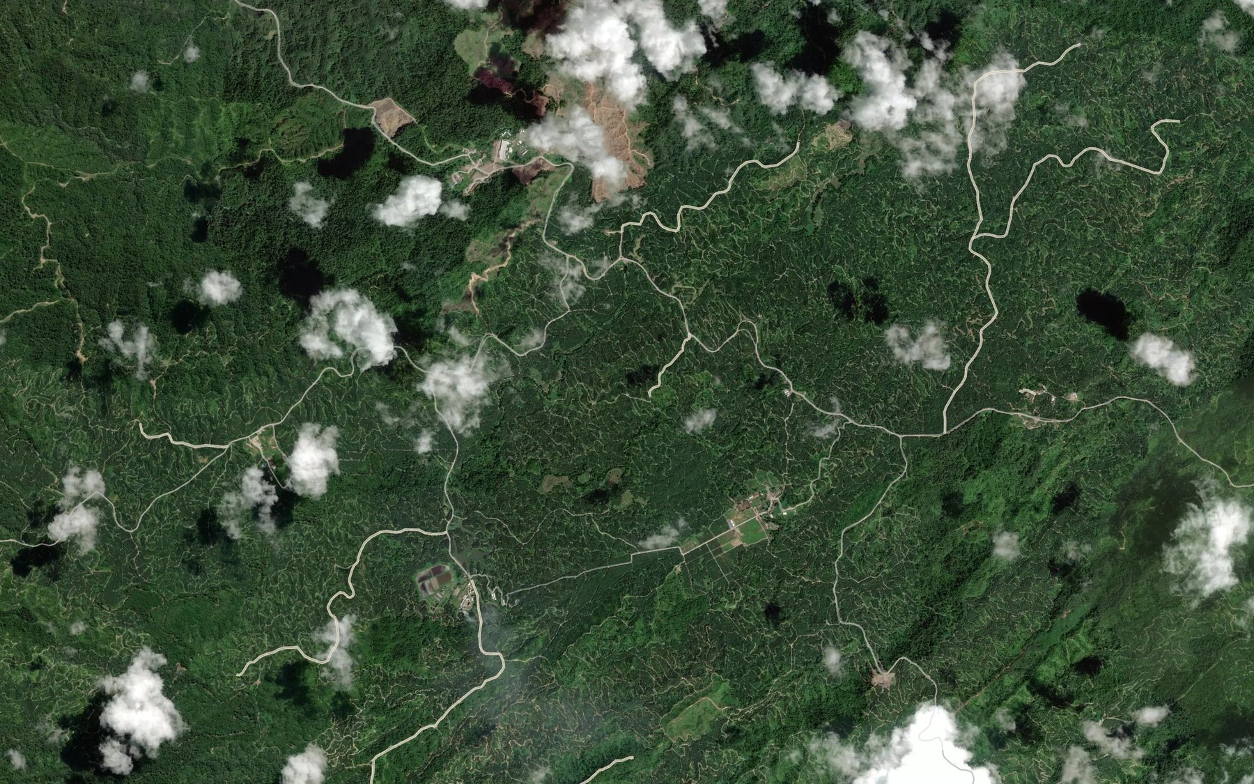 Satellite map of the Sungai Ba Kanan