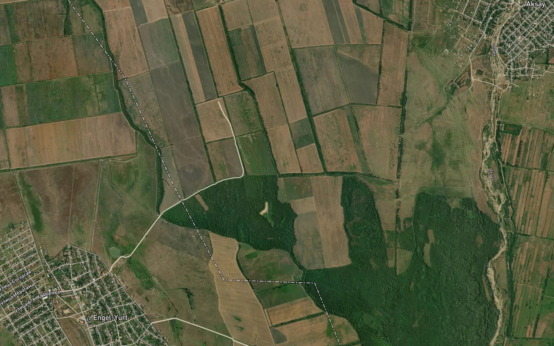 Satellite map of the Kanal Sabanay