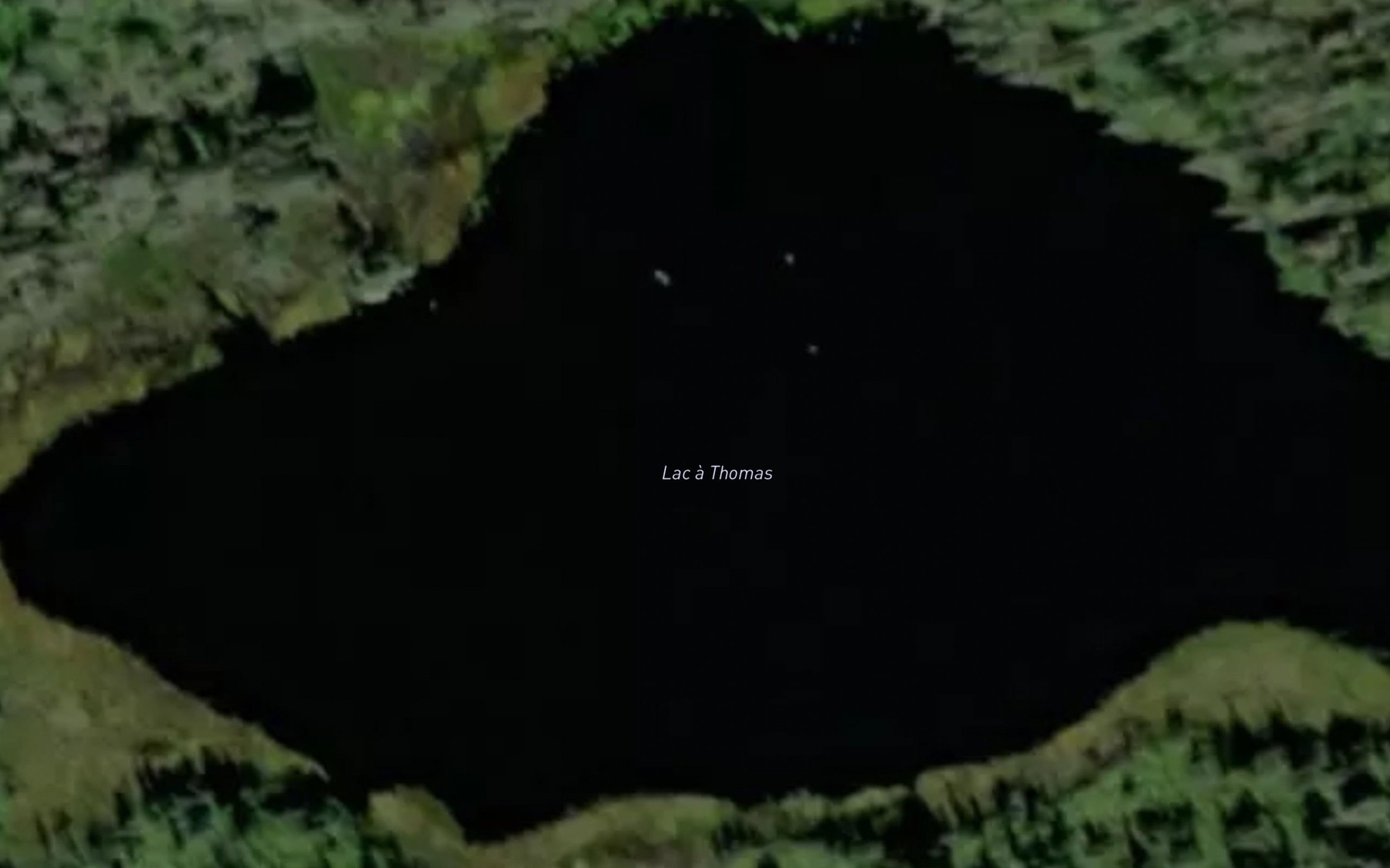 Satellite map of the Lac a Thomas