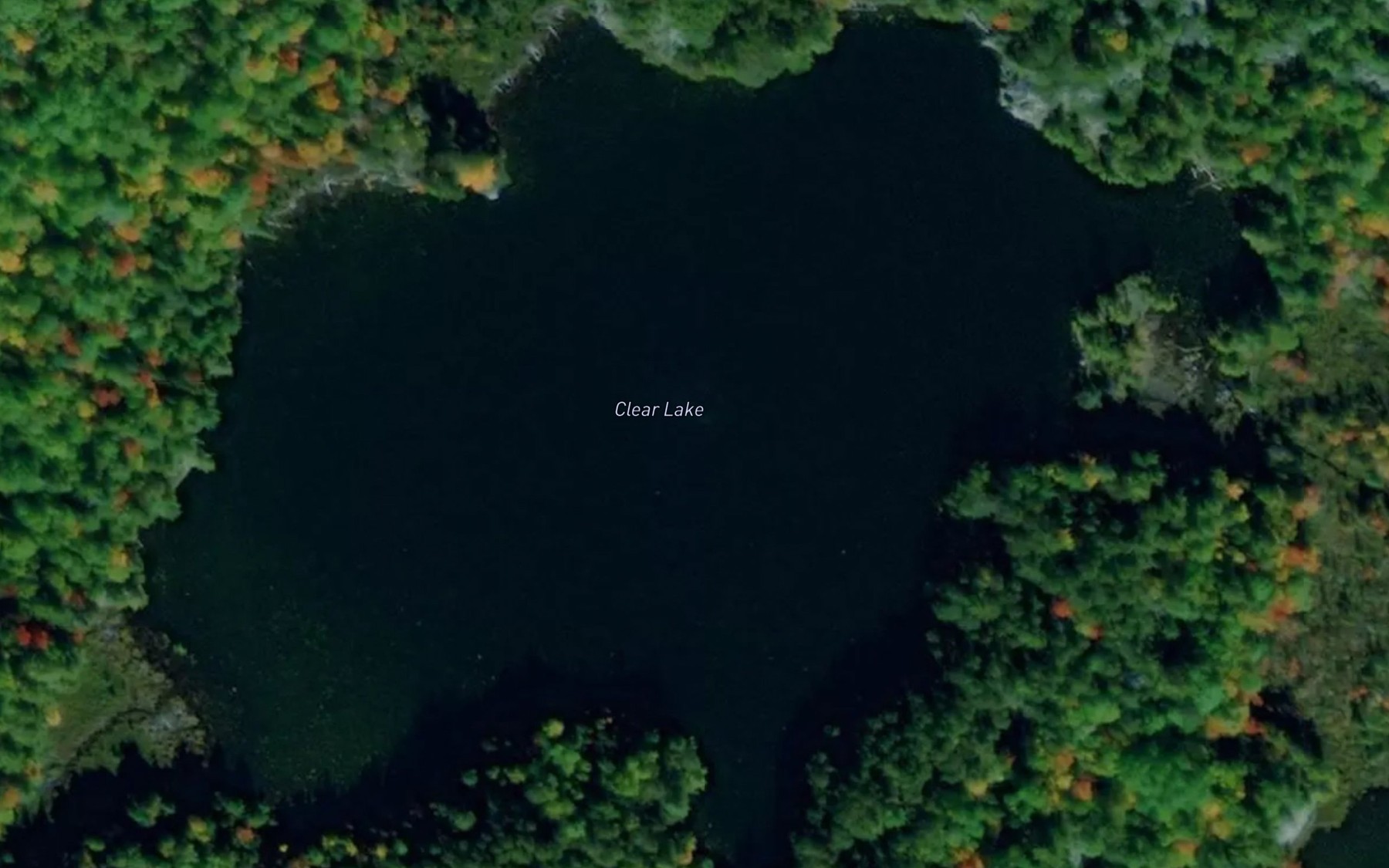 Satellite map of the Clear Lake