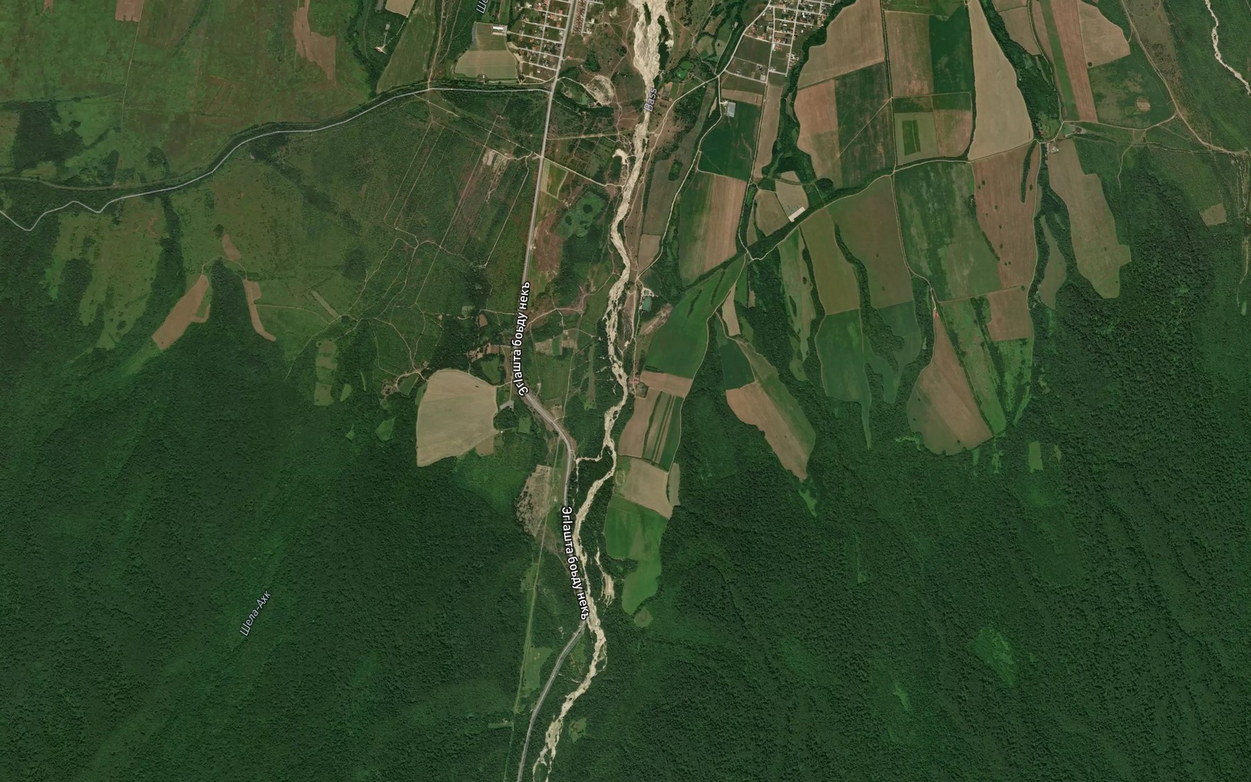Satellite map of the Bass