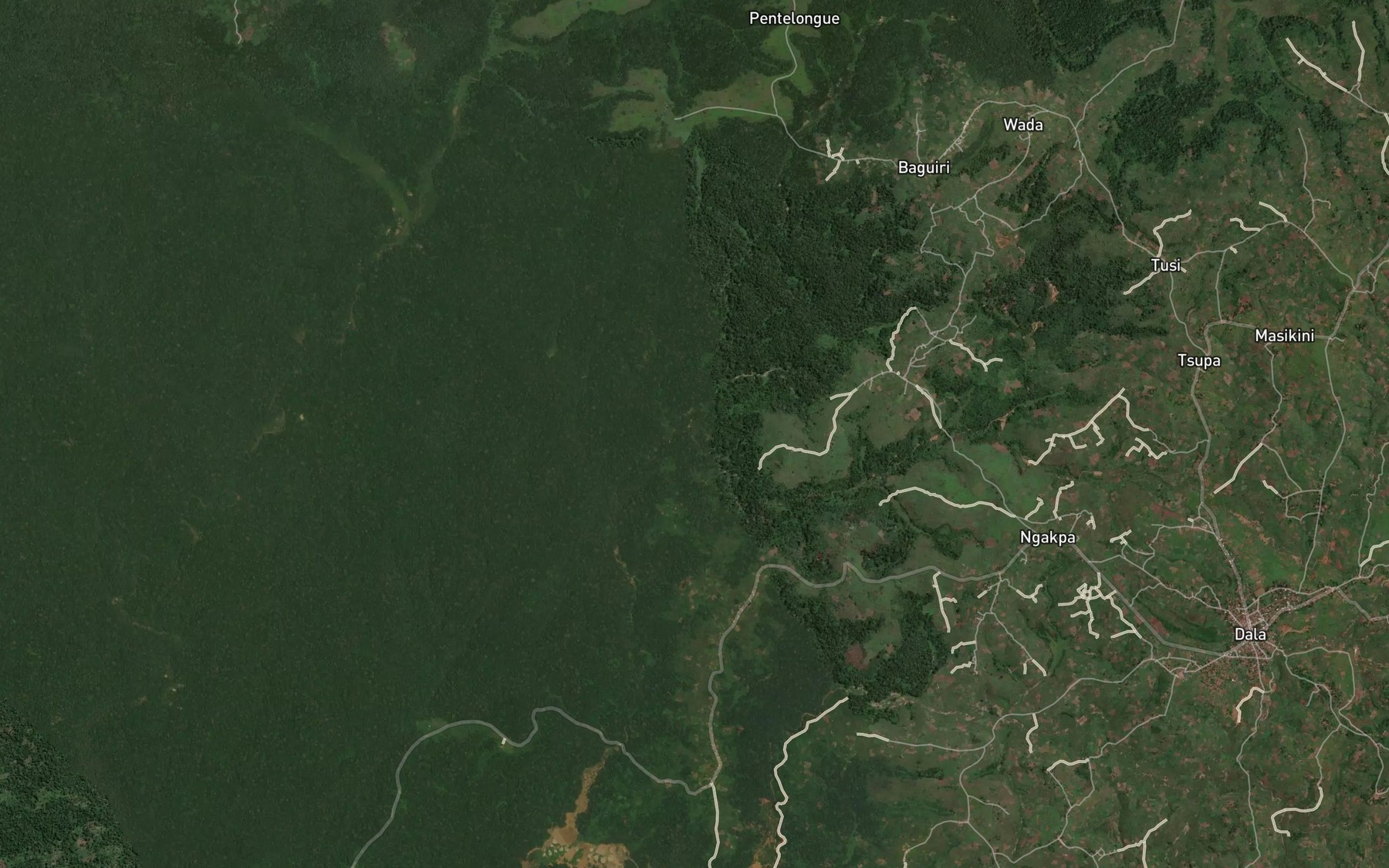 Satellite map of the Wada