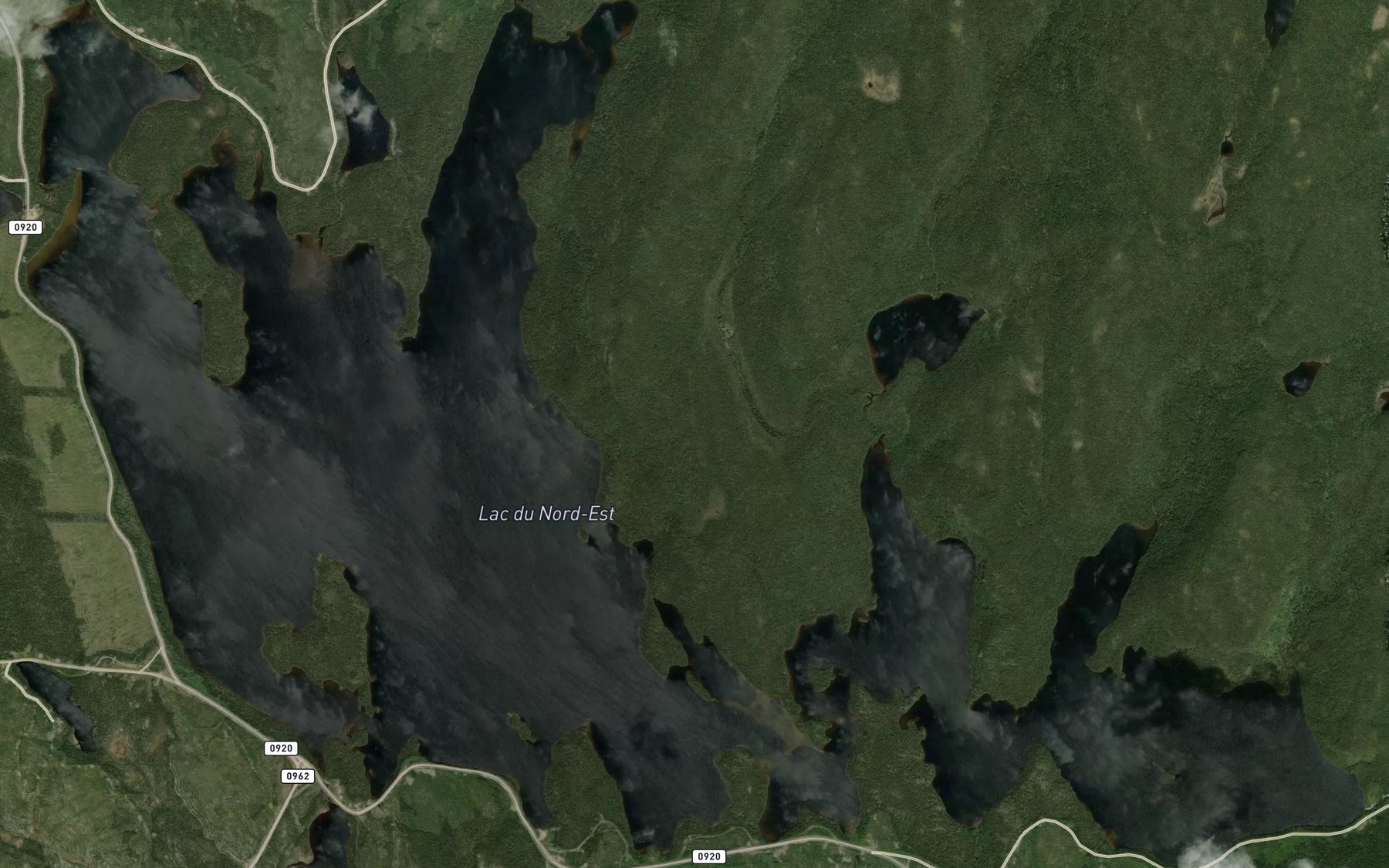 Satellite map of the Lac du Nord-Est