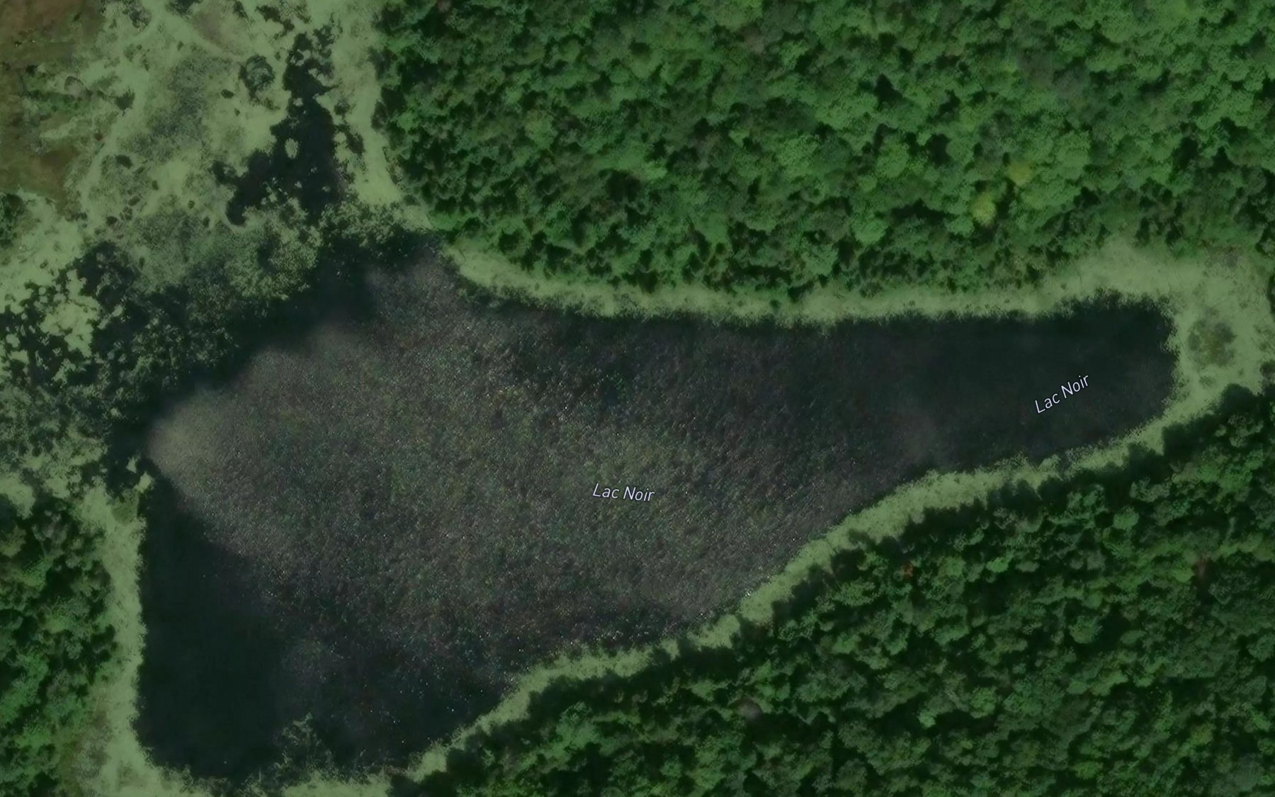 Satellite map of the Lac Noir