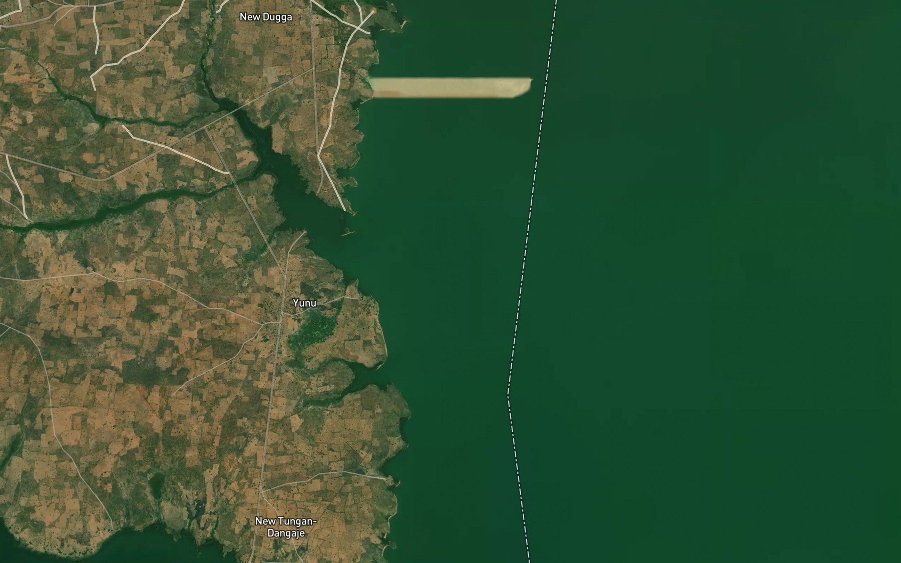 Satellite map of the River Ukpan
