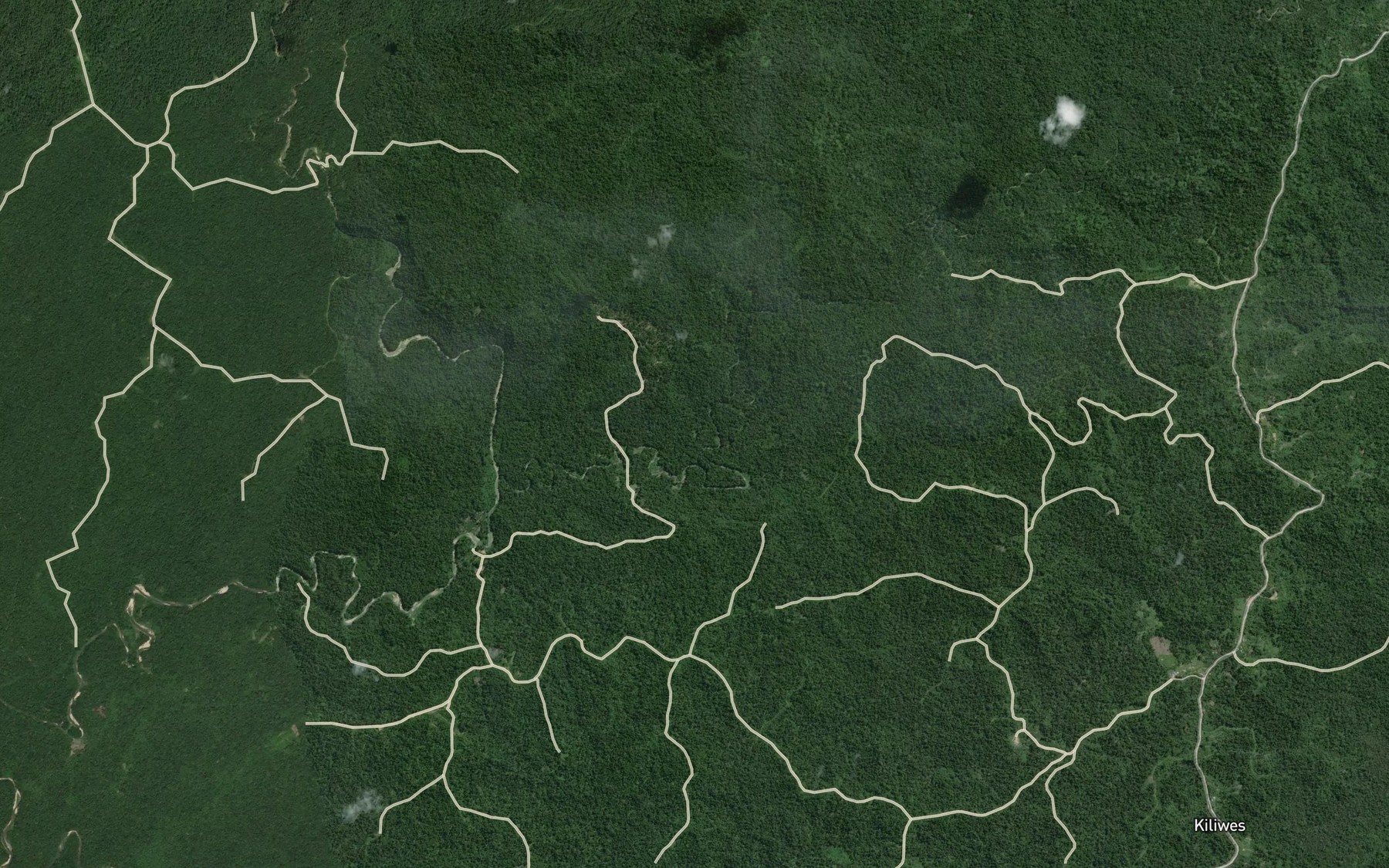 Satellite map of the Puive Creek